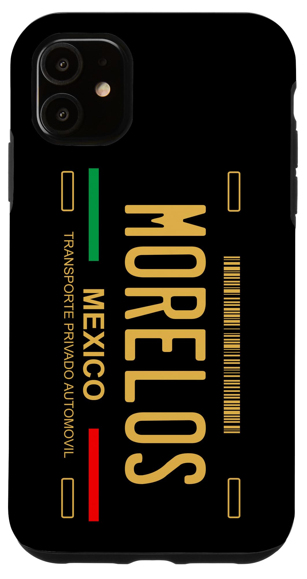 iPhone 11 Morelos License Plate Custom Phone Case - Durable Protective Cover with Unique Design - Perfect for Travel, Car Enthusiasts & Mexican Culture Fans
