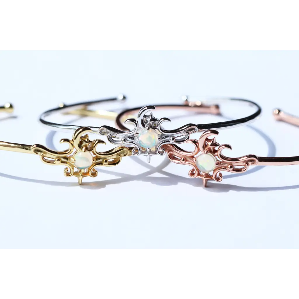 Cosmic Rose Gold Bangles - Elegant Stackable Bracelets for Women | Perfect for Parties, Weddings & Everyday Wear