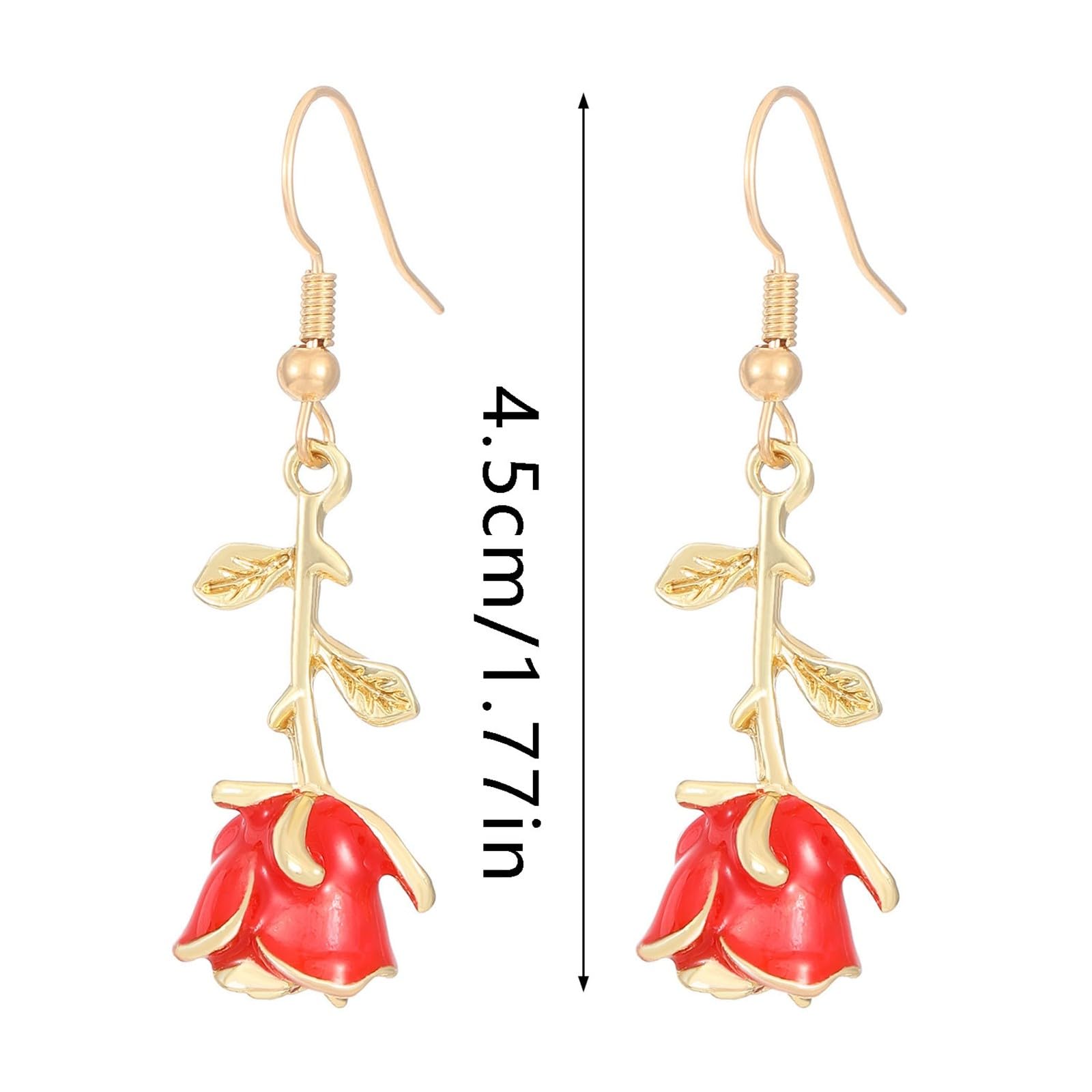 Hypoallergenic Gold & Silver Heart-Shaped Diamond Stud Earrings for Women - Elegant Dangle Earrings for Date Night, Wedding & Special Occasions