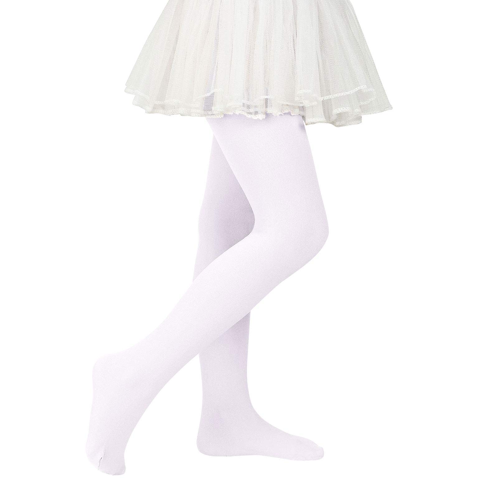 American Trends Baby Girls Dance Tights - Toddler Footed Ballet Tights Stockings for Ballet Class & Dance Performance (Pink, 2-4T) - Perfect for Recitals, Practice & Costumes