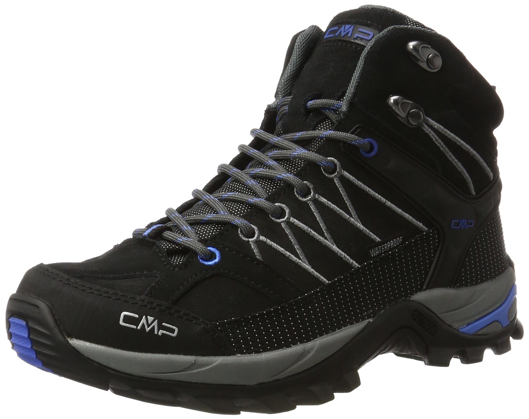 CMP Men's High Rise Hiking Shoes - Waterproof Outdoor Boots for Trekking & Mountain Climbing - Durable Traction for Hiking, Camping & Backpacking Adventures