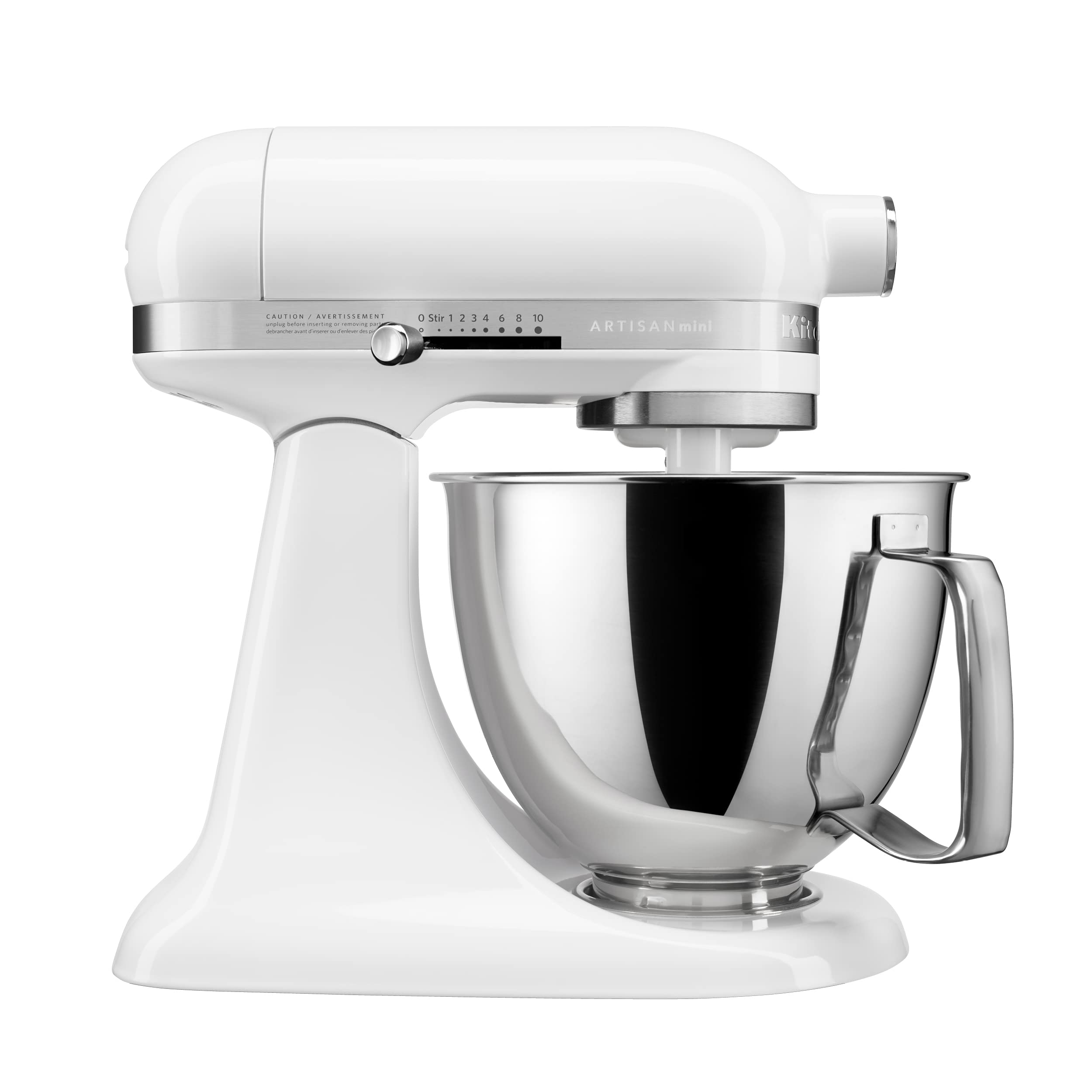 KitchenAid Artisan Mini 3.5 Quart Tilt-Head Stand Mixer - KSM3316X - White | Compact Baking Mixer for Small Kitchens, Perfect for Cookies, Cakes & Dough | Home & Professional Use