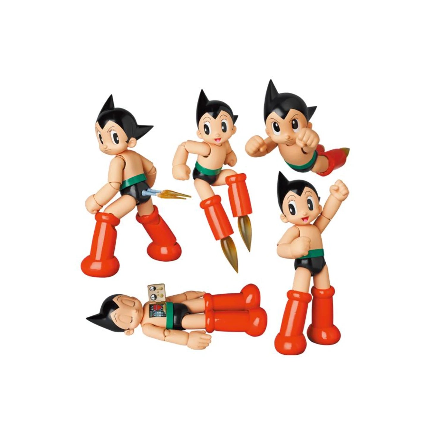 Medicom MAFEX Astro Boy Might Atom Ver 1.5 Action Figure Collectible Box Set - Perfect for Anime Fans & Collectors Display