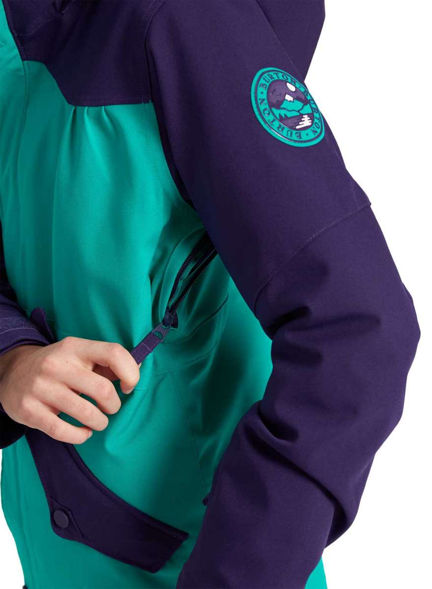 Burton Junior's Shortleaf Shell Jacket 2021 - Waterproof & Lightweight Kids Outdoor Jacket for Hiking, Skiing & Snowboarding