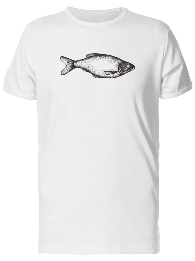 Men's Bream Fish Hand Drawing Graphic T-Shirt - Casual Wear for Fishing Enthusiasts & Outdoor Lovers