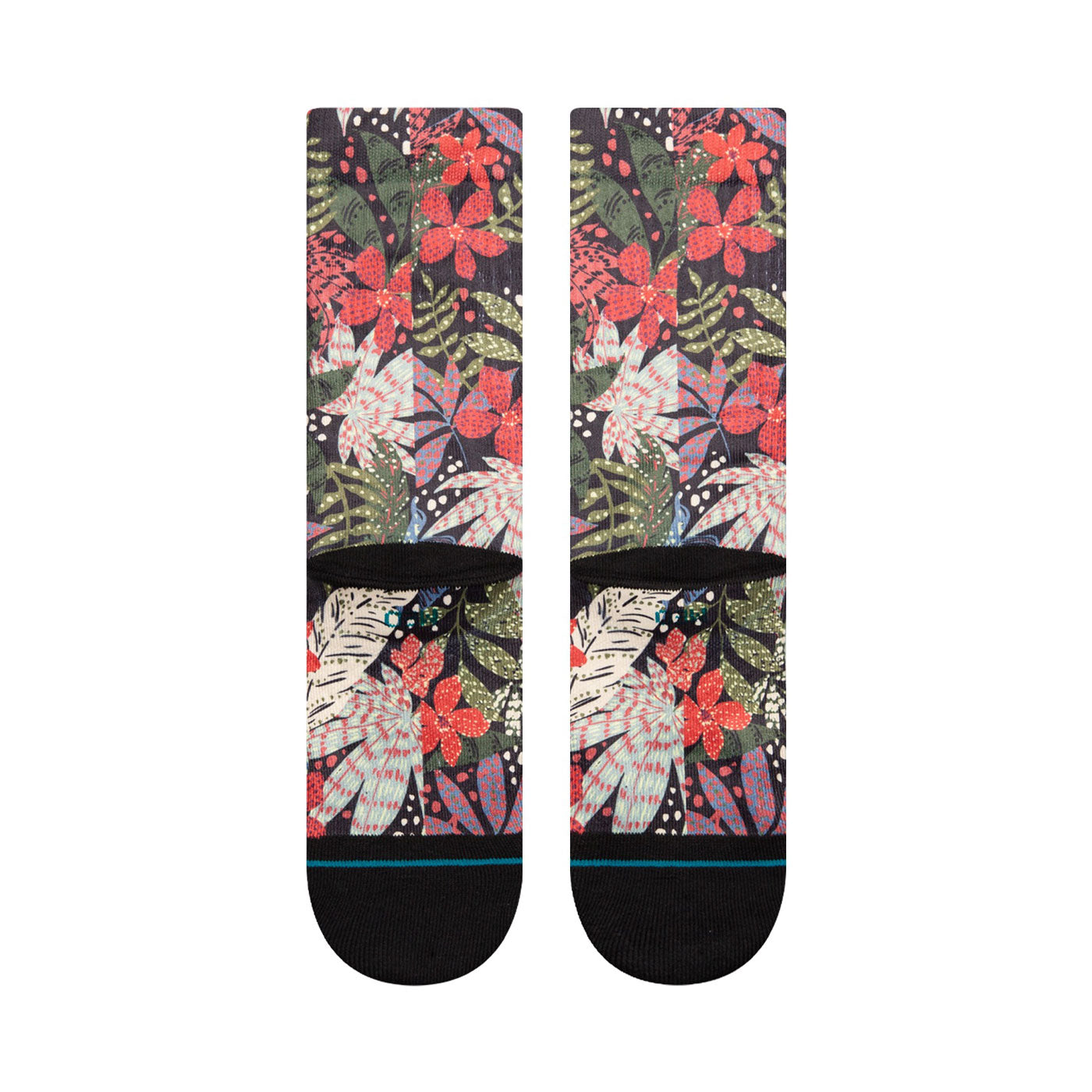 Premium Adult Crew Socks - Seacret Garden Multi-Pack (6 Pairs) - Soft Cotton Comfort Socks for Men & Women - Perfect for Work, Sports & Everyday Wear