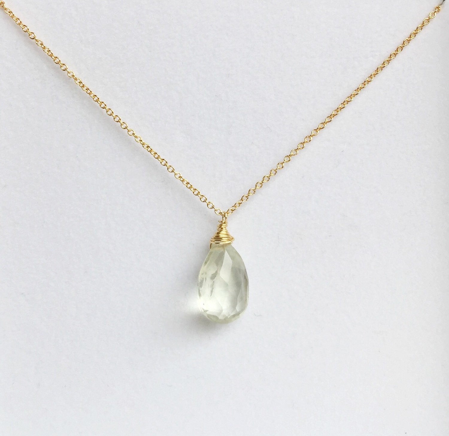 Yazmin Green Amethyst Pendant Necklace (N197) - Elegant Jewelry for Women, Perfect Gift for Birthday, Anniversary & Special Occasions