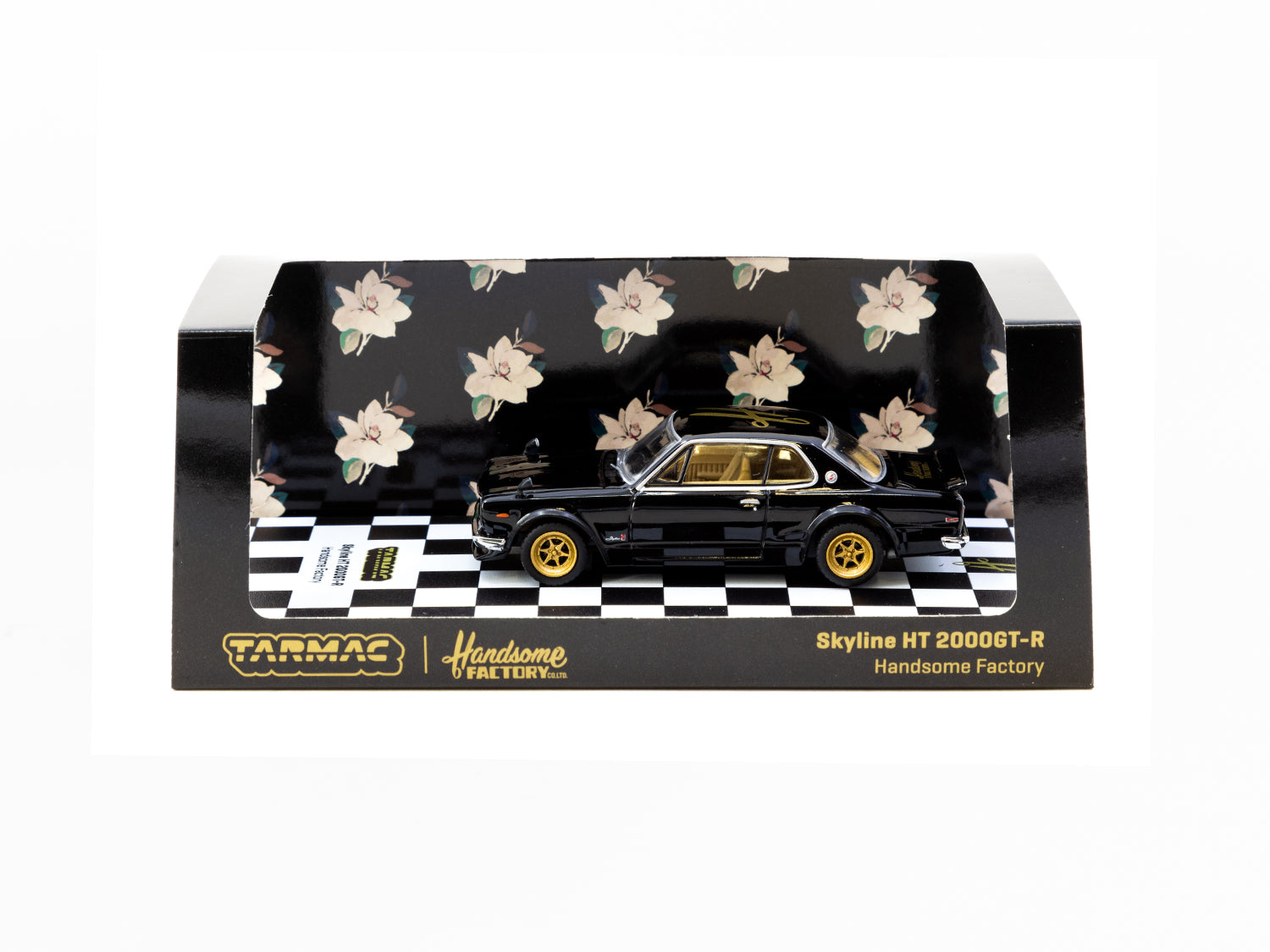 Tarmac Works 1/64 Nissan Skyline HT 2000GT-R Diecast Model Car - Handsome Factory Special Edition Collectible for Car Enthusiasts | Perfect for Display, Gifts & Diecast Collections