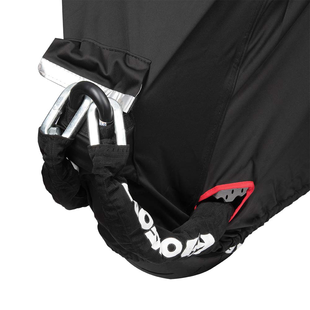 Premium Oxford Protex Stretch Outdoor Motorcycle Cover - Waterproof, UV Resistant, All-Weather Protection for Bikes, Cruisers & Scooters - Perfect for Garage, Travel & Outdoor Storage