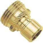 Gilmour 09QCMGT Green Thumb Brass Male Hose Connector - Perfect for Garden Irrigation, Lawn Sprinklers & Outdoor Watering Systems