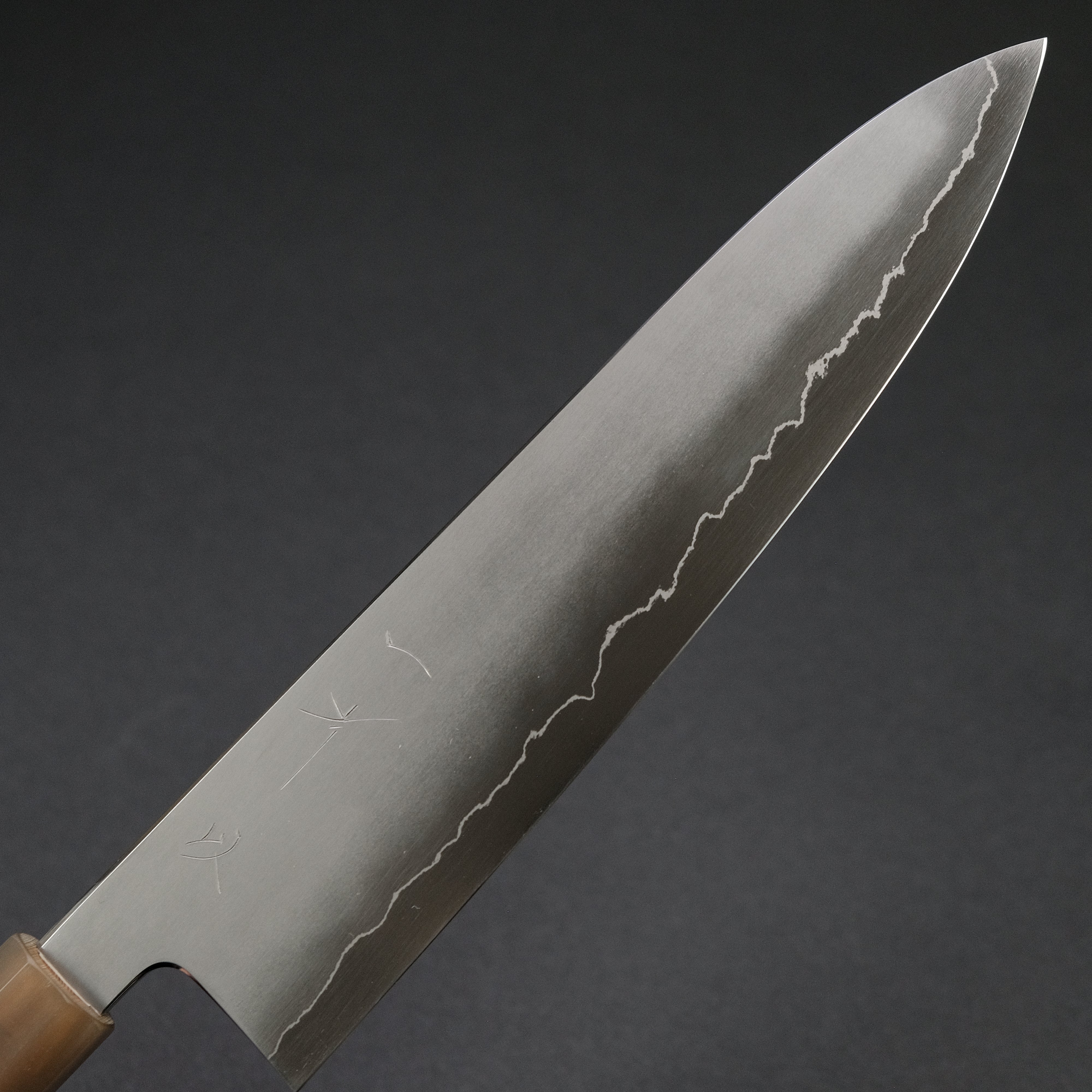 Hitohira Kikuchiyo Izo Silver #3 Gyuto Japanese Chef Knife 240mm with Yakusugi Cedar Handle - Premium Kitchen Tool for Sushi, Meat Cutting & Professional Cooking