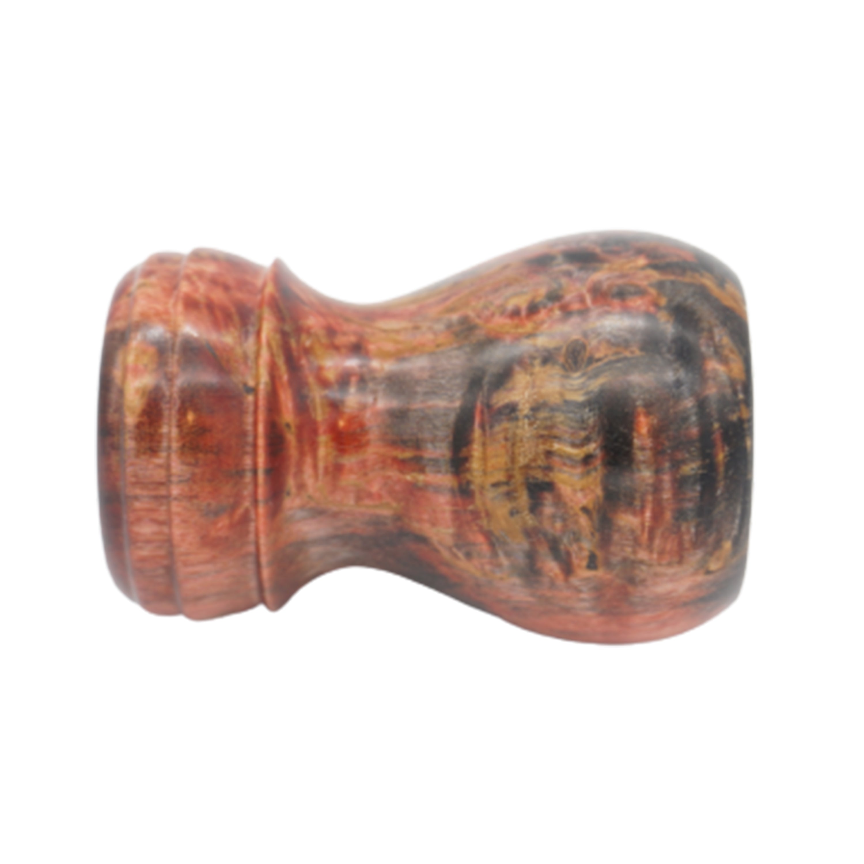 Premium Karelian Birch Stabilized Wood Handcrafted Shaving Brush Handle - Fits 24mm & 26mm Knots - Perfect for Wet Shaving & Grooming Gifts for Men
