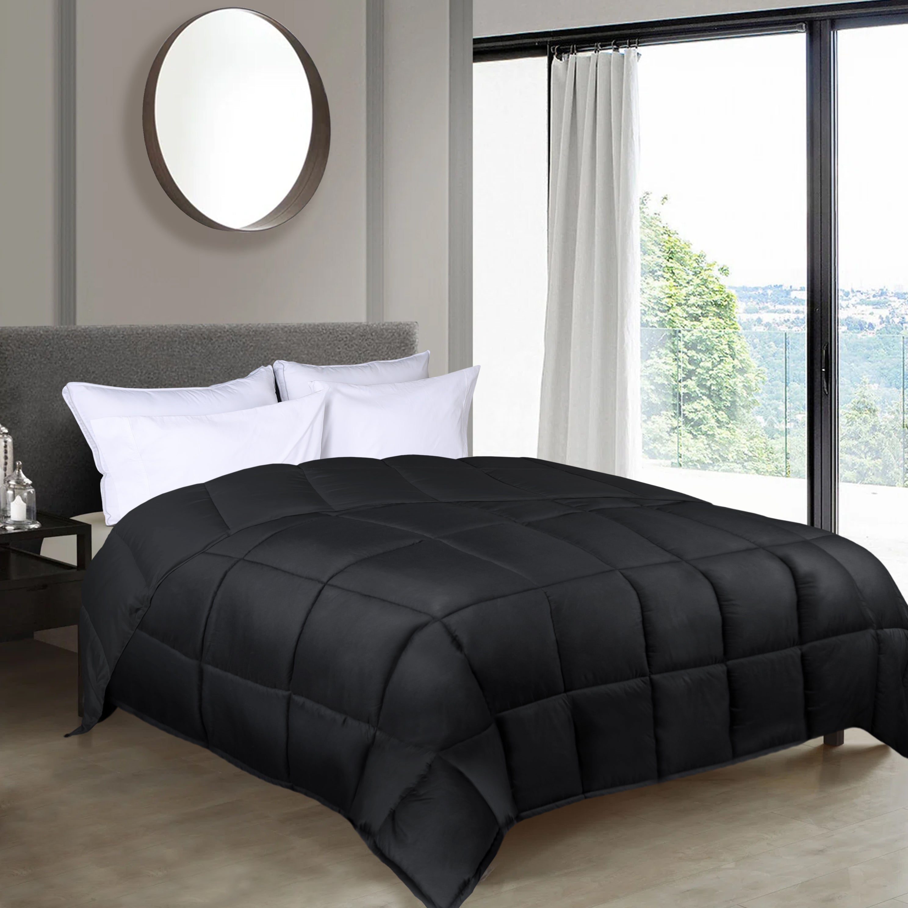 Luxury Brushed Microfiber Reversible Comforter Set - Ultra Soft Bedding for All Seasons - Perfect for Master Bedroom, Guest Room & Dormitory