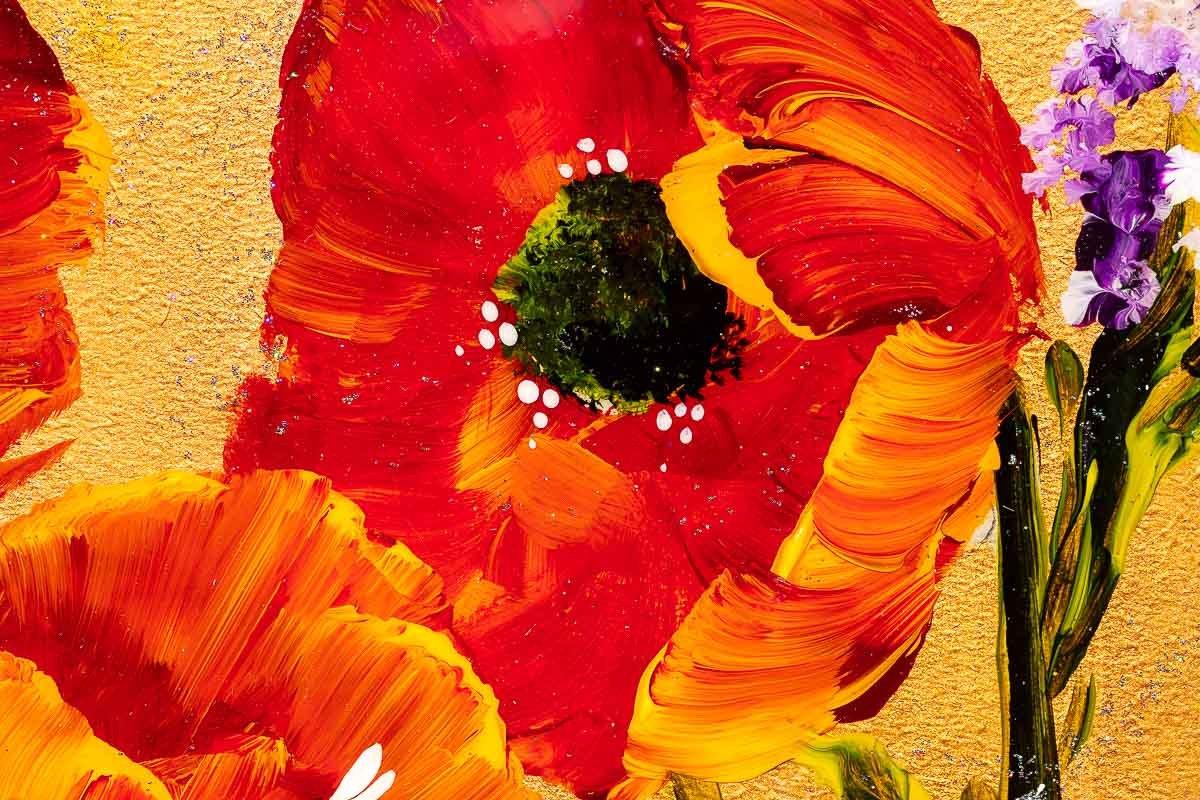 Original Poppy Flower Bouquet - Handcrafted Home Decor for Living Room, Wedding, and Special Occasions | Perfect Gift Idea