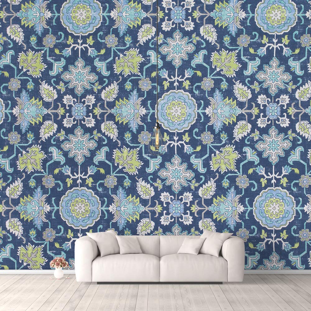 Traditional Floral Peel and Stick Wallpaper - Removable Wall Mural for Bedroom Decor (100x144 inches) - Perfect for Home Renovation, Nursery, and Living Room Accent Walls