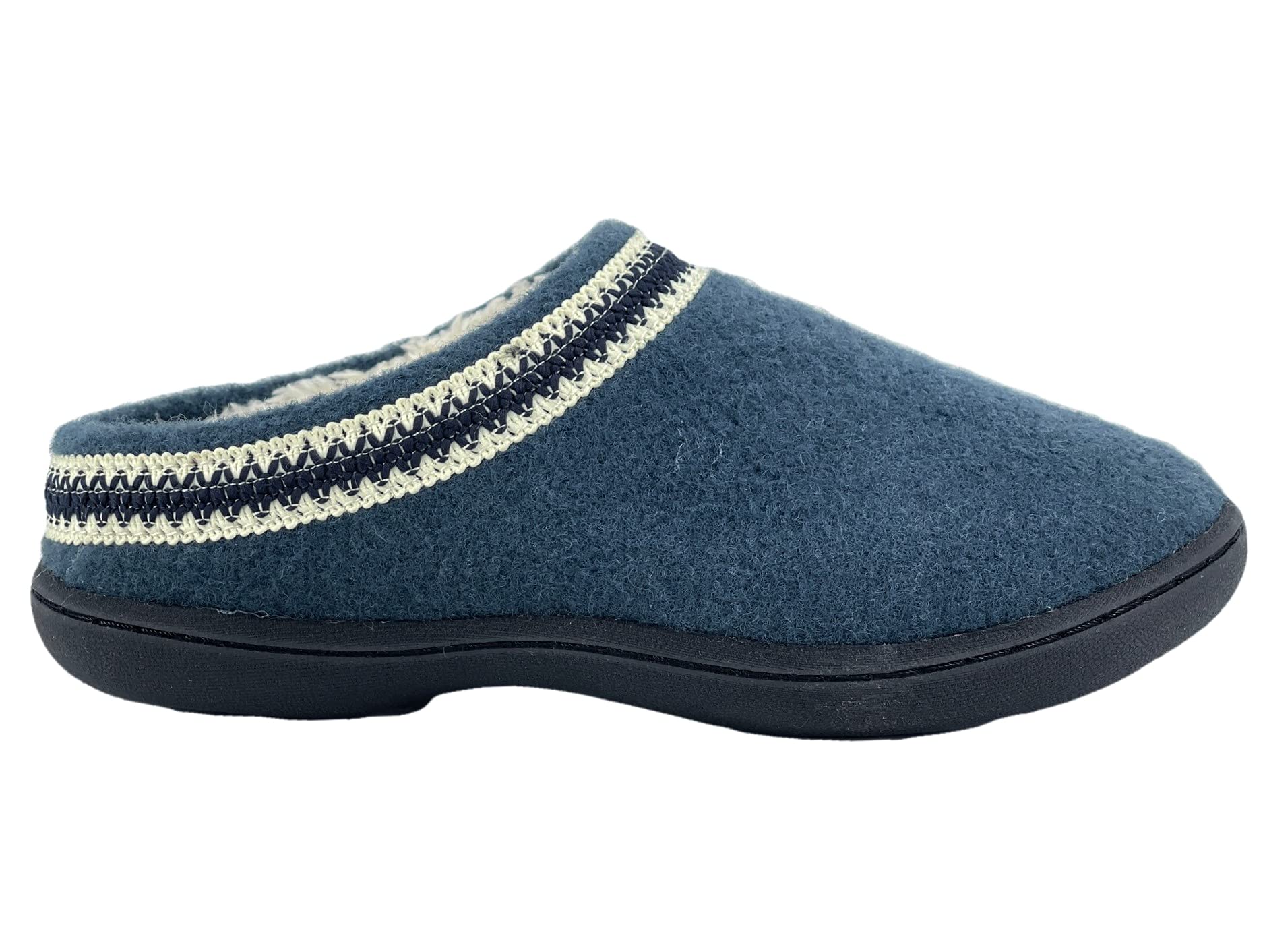 Clarks Women's Wool Felt Clog Slippers JMH1319T - Warm & Cozy Plush Faux Fur Lined Indoor/Outdoor House Shoes - Perfect for Winter Comfort at Home, Office or Quick Errands
