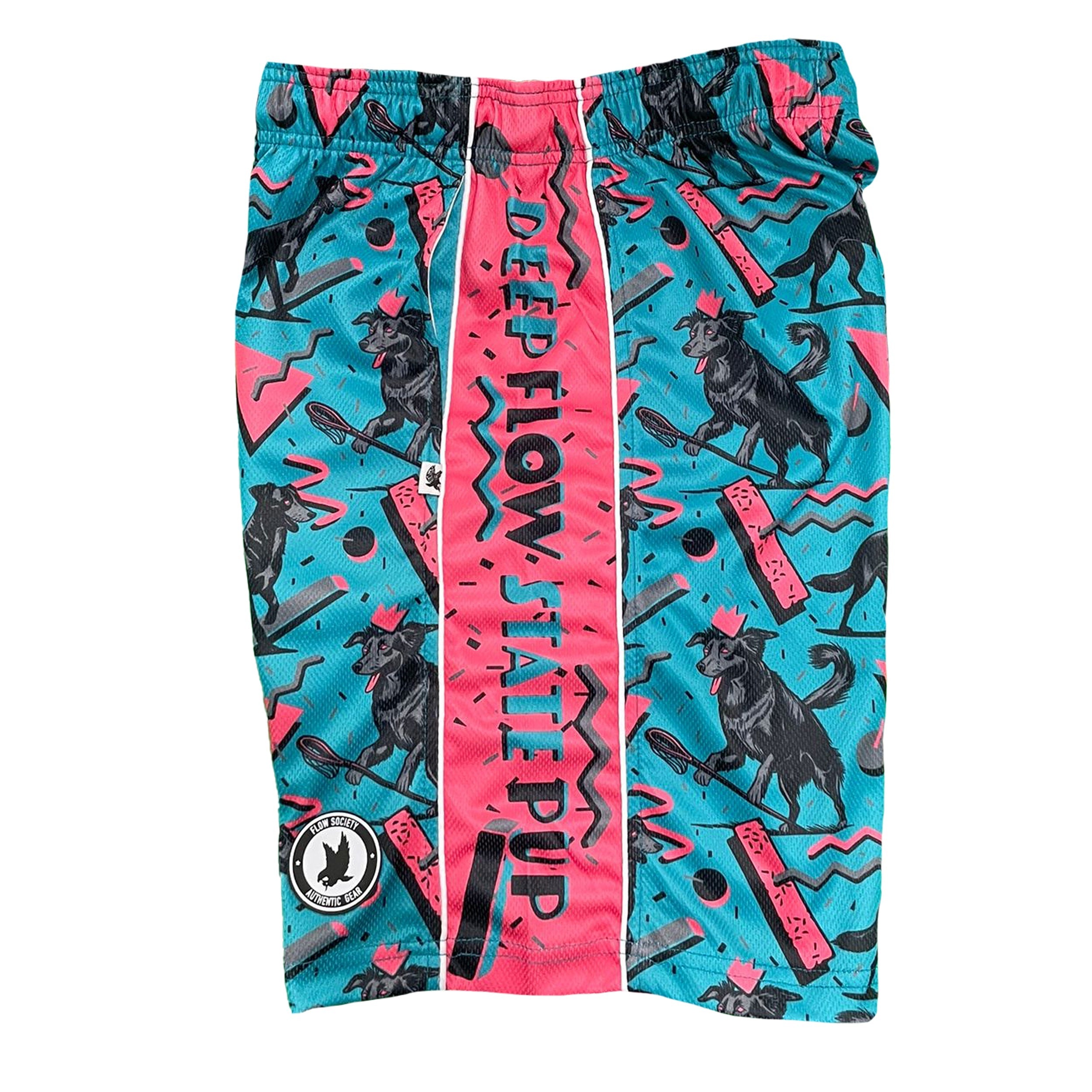 Boys' Deep Flow State Pup Attack Short Sleeve T-Shirt - Trendy Graphic Tee for Kids, Playdates & Outdoor Adventures