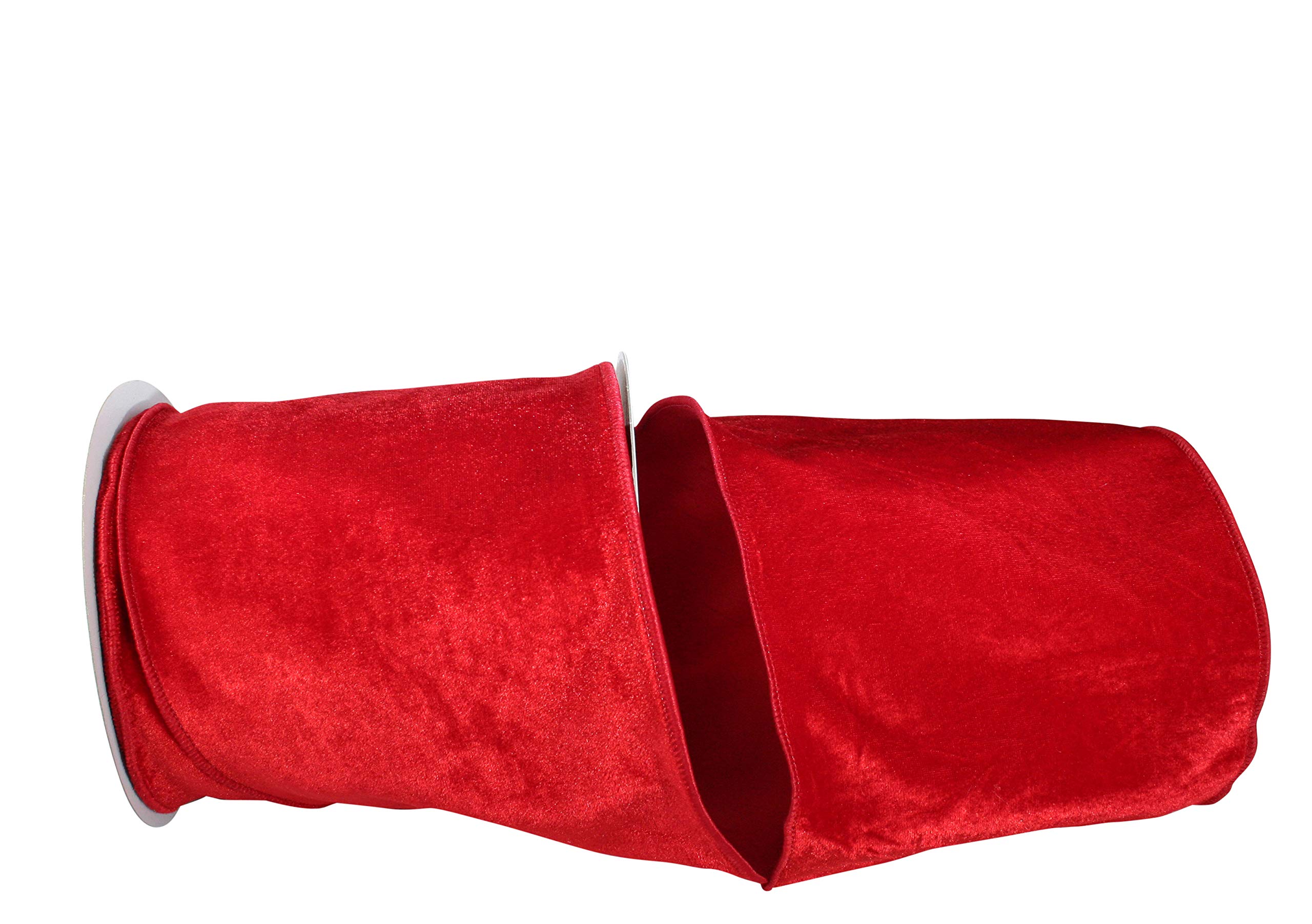 Reliant 93347W-065-25F 6 Inch x 10 Yards Red Ribbon - Perfect for Gift Wrapping, Crafts, and Party Decorations