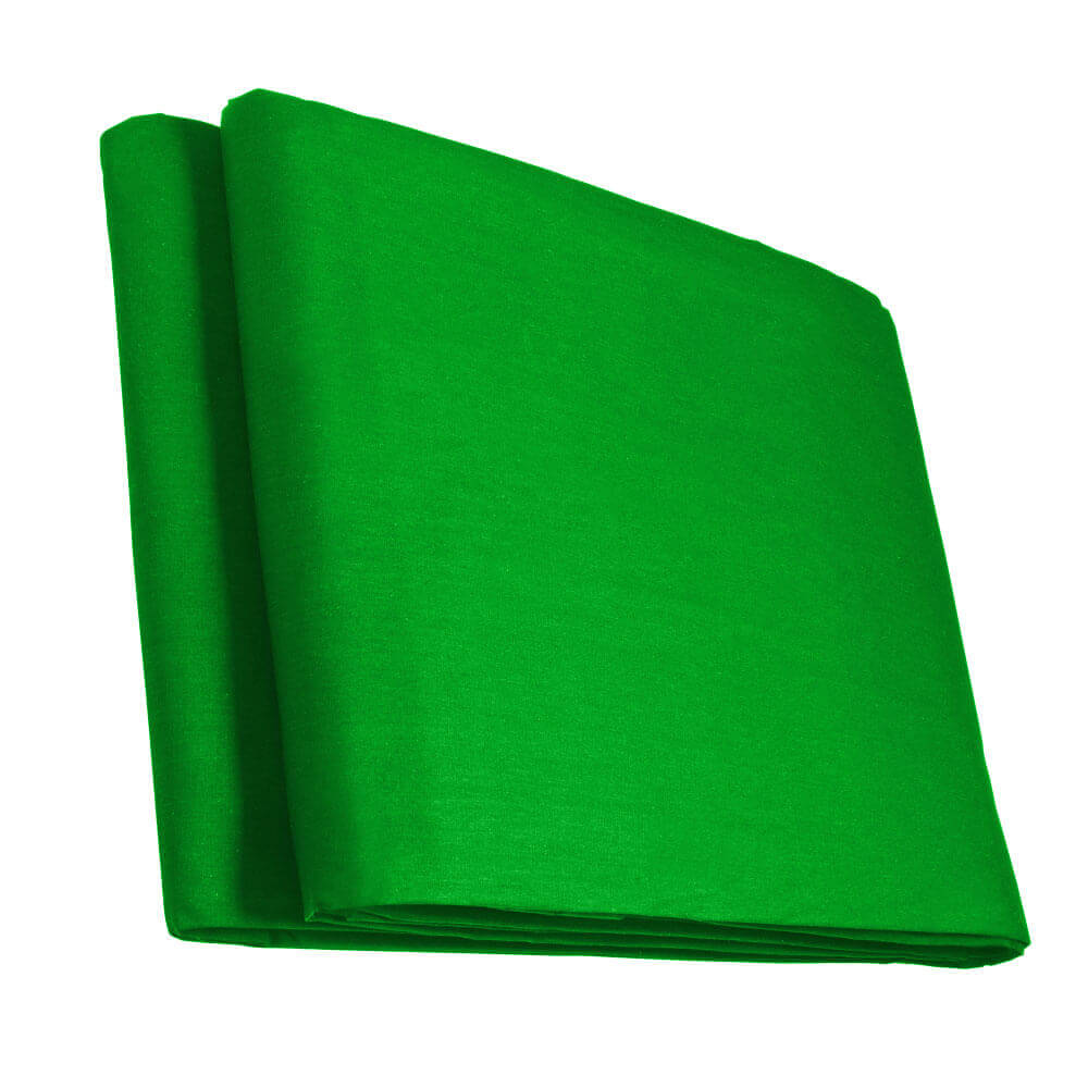 Professional Green Muslin Backdrop with Double Telescopic Support Stand Kit - Perfect for Photography, Videography, and Studio Backgrounds