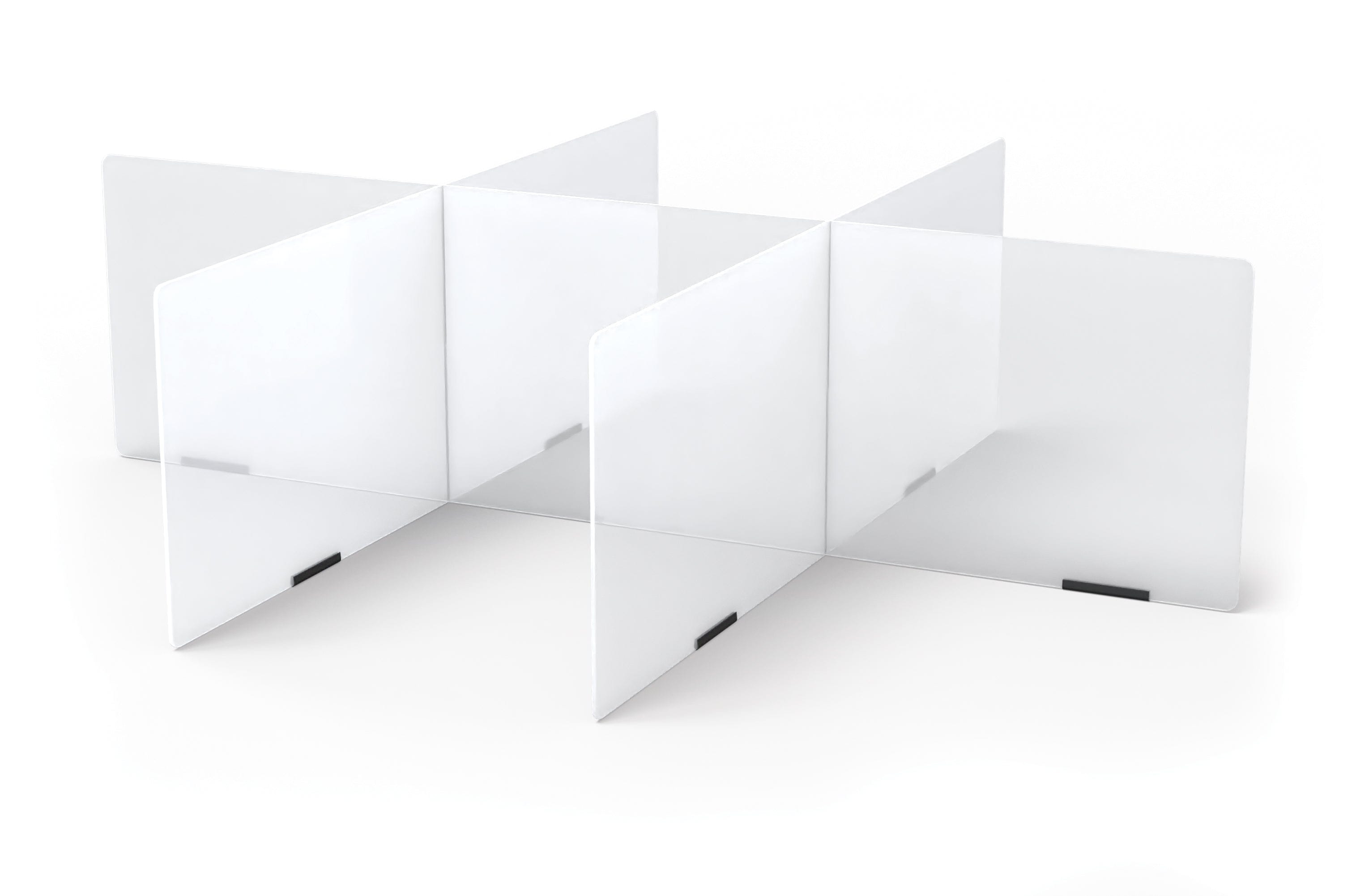 6-Station Clear Acrylic Table Divider - 58.5