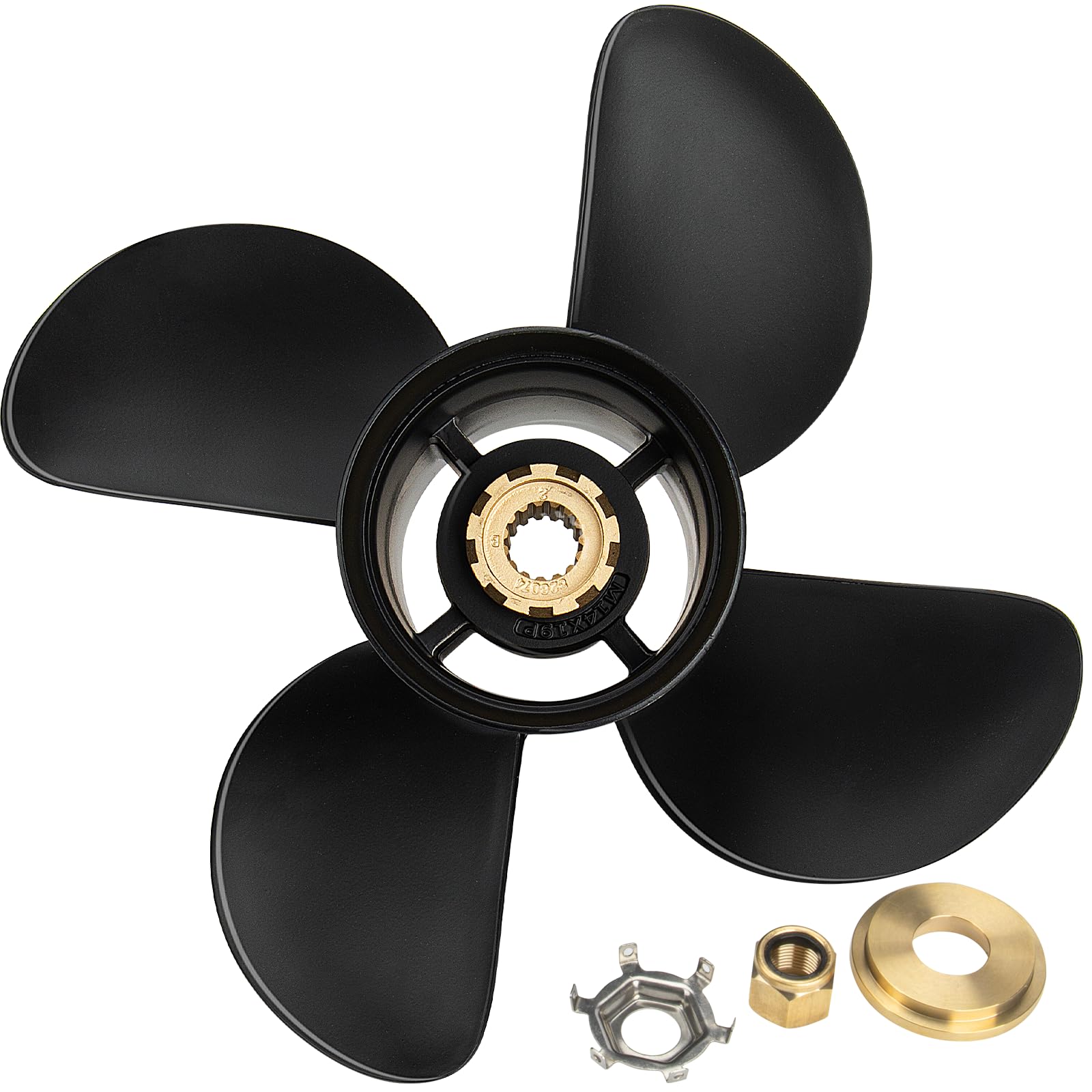 VIF Boat Propeller for Mercury Mercruiser Alpha One/Bravo One Outboard Motors 135-300 HP 2 & 4-Stroke - 15 Spline Tooth Aluminum Prop (Right Hand Rotation) - Perfect for Fishing, Boating & Water Sports