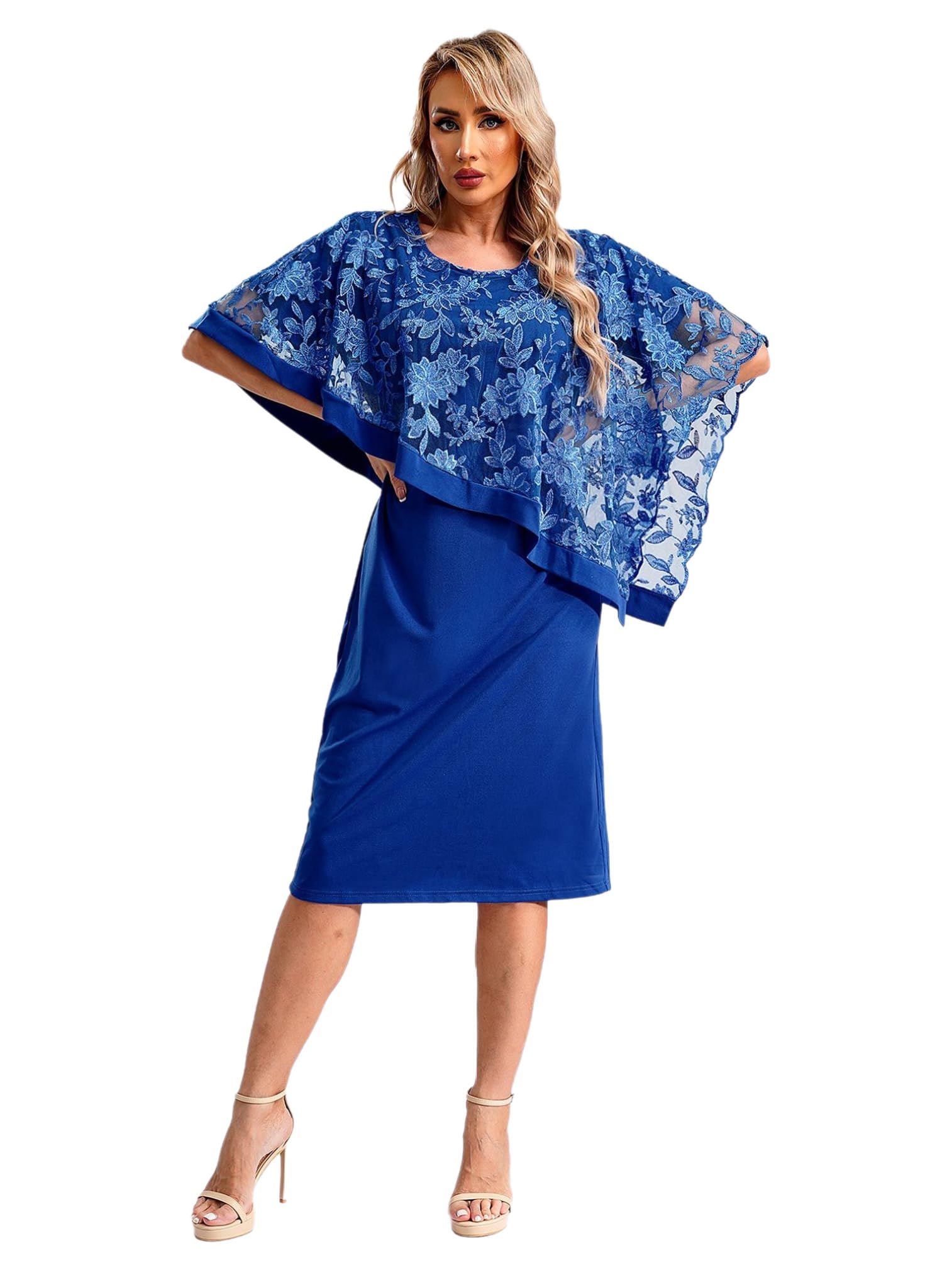 Plus Size Lace Mother of The Bride Dress - Elegant Chiffon Wedding Guest Evening Gown for Women - Perfect for Formal Occasions, Bridal Showers & Special Events