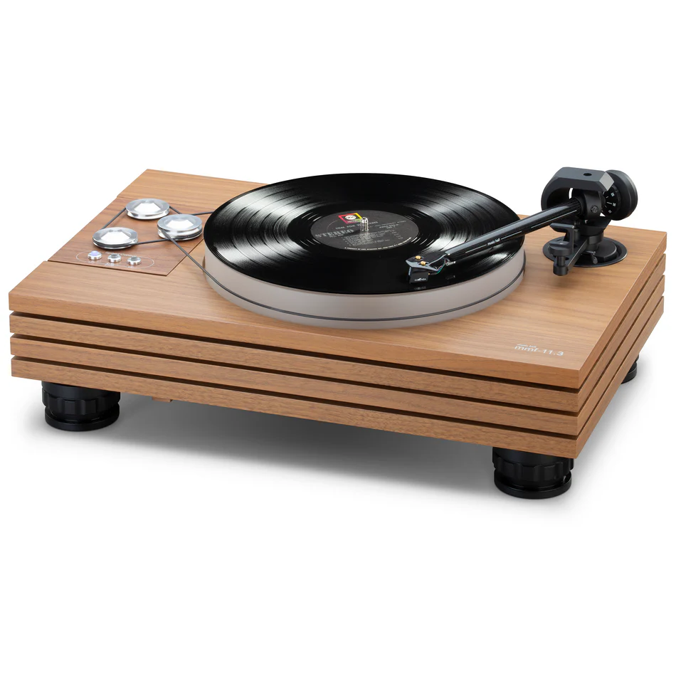 Music Hall MMF 11.3 SE Walnut Turntable - High Fidelity Vinyl Record Player with Belt Drive & Adjustable Tonearm - Perfect for Audiophiles & Home Entertainment Systems