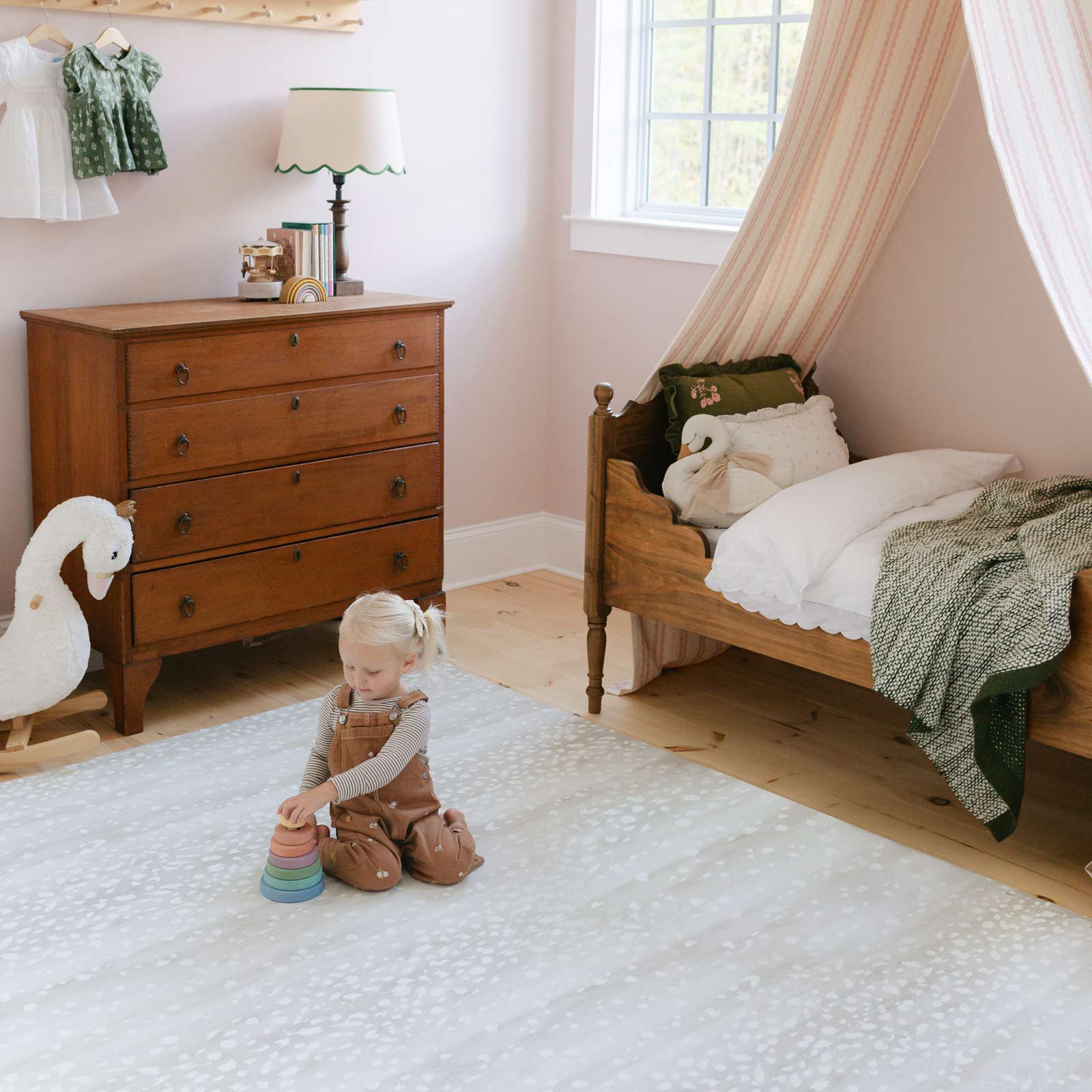 Little Nomad Play Mat | Non-Toxic Foam Baby Playmat for Crawling & Tummy Time | Soft & Safe Floor Mat for Nursery, Daycare & Home Play Areas | Fawn Design