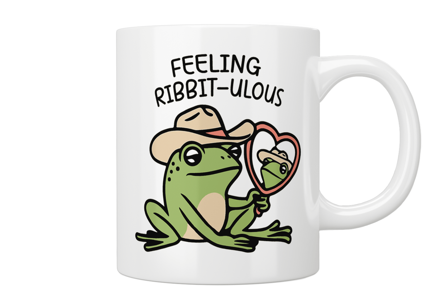 Funny Frog Coffee Mug - Cute Ceramic Frog Cup for Tea & Hot Drinks - Perfect Gift for Animal Lovers & Home Office Use