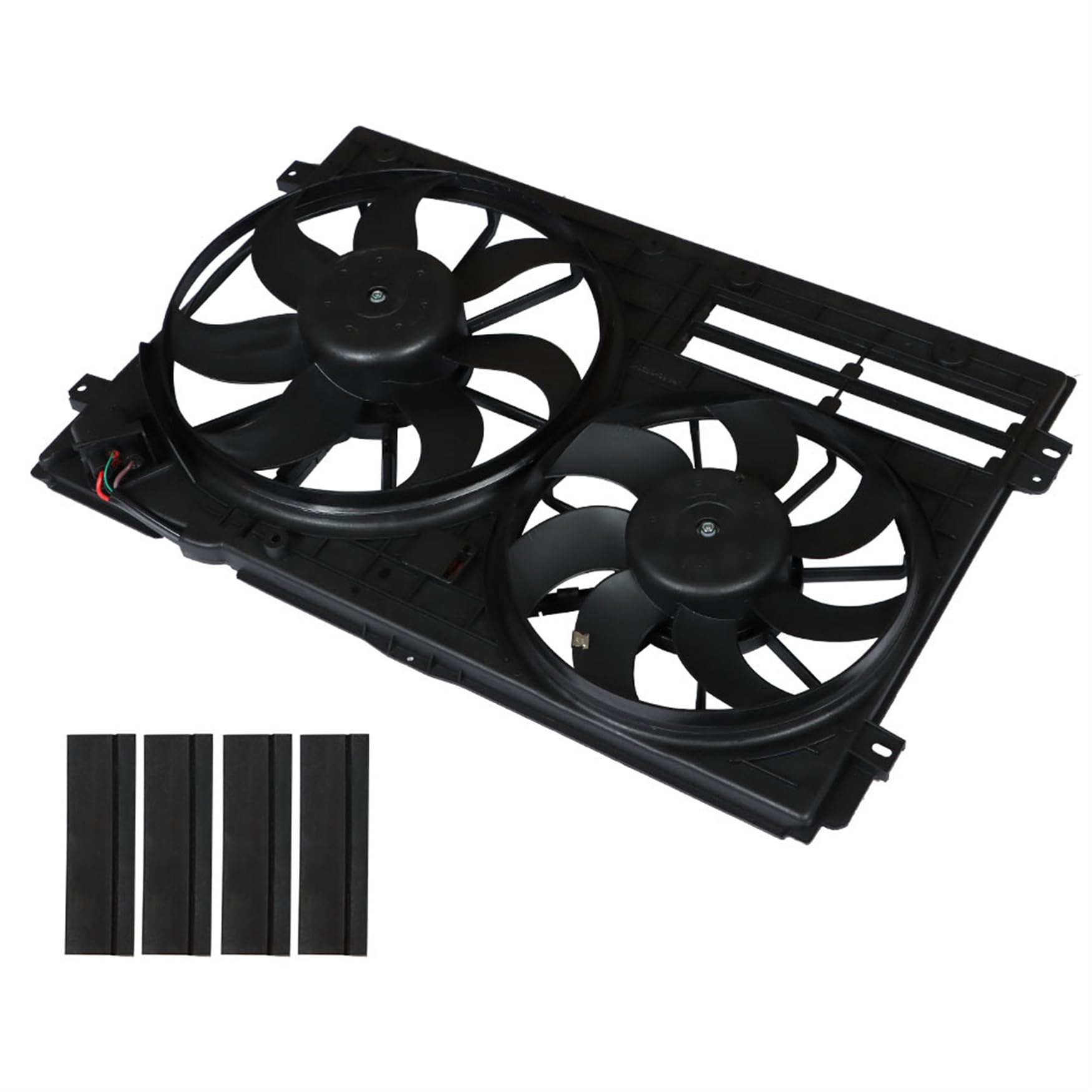 Audi A3 Jetta CC GTI Beetle Radiator Cooling Fan Replacement 1K0121205AD9B9 - Compatible with 1.8L 1.9L 2.0L Engines | Perfect for Engine Overheating Prevention & Summer Driving