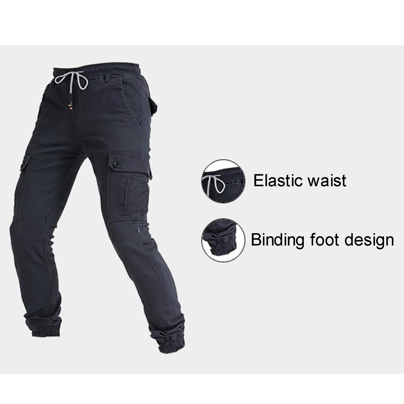 Men's Motorcycle Riding Pants with CE Certified Knee & Hip Armor - 4 Protective Pads for Safety, 4 Style Options - Durable Motorbike Gear for Street & Off-Road Adventures