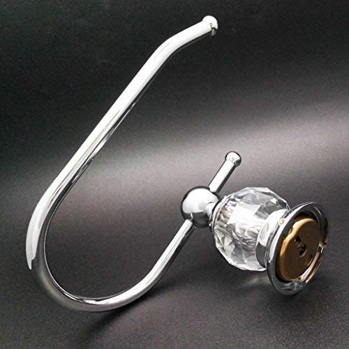 Polished Chrome Brass Toilet Paper Holder - Crystal Series Bathroom Tissue Roll Stand - Elegant & Durable for Modern Bathrooms, Powder Rooms & Guest Baths