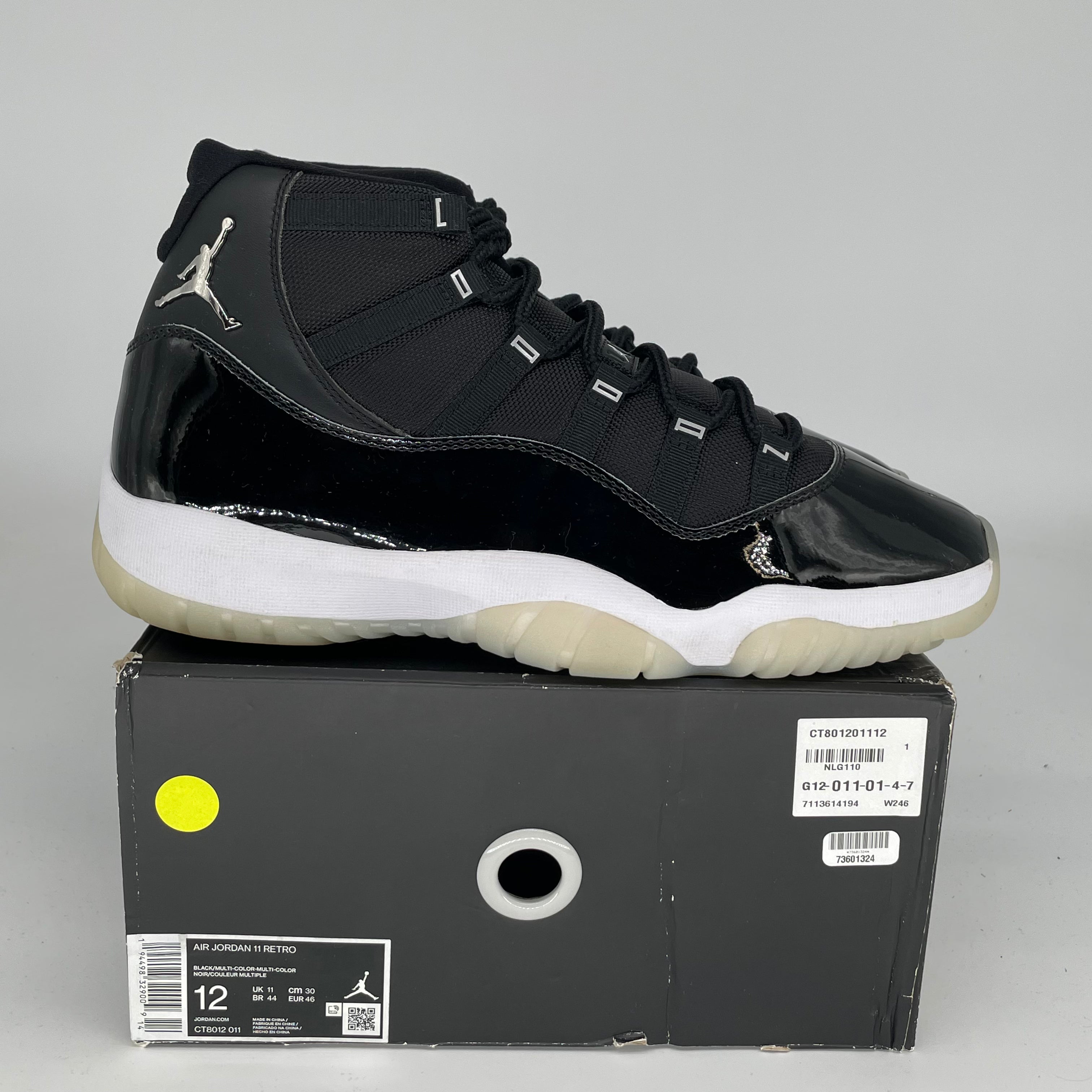 AIR JORDAN 11 JUBILEE Men's Basketball Shoes Size 12 - White/Black CT8012-011 | Perfect for NBA Games, Streetwear & Sneaker Collection