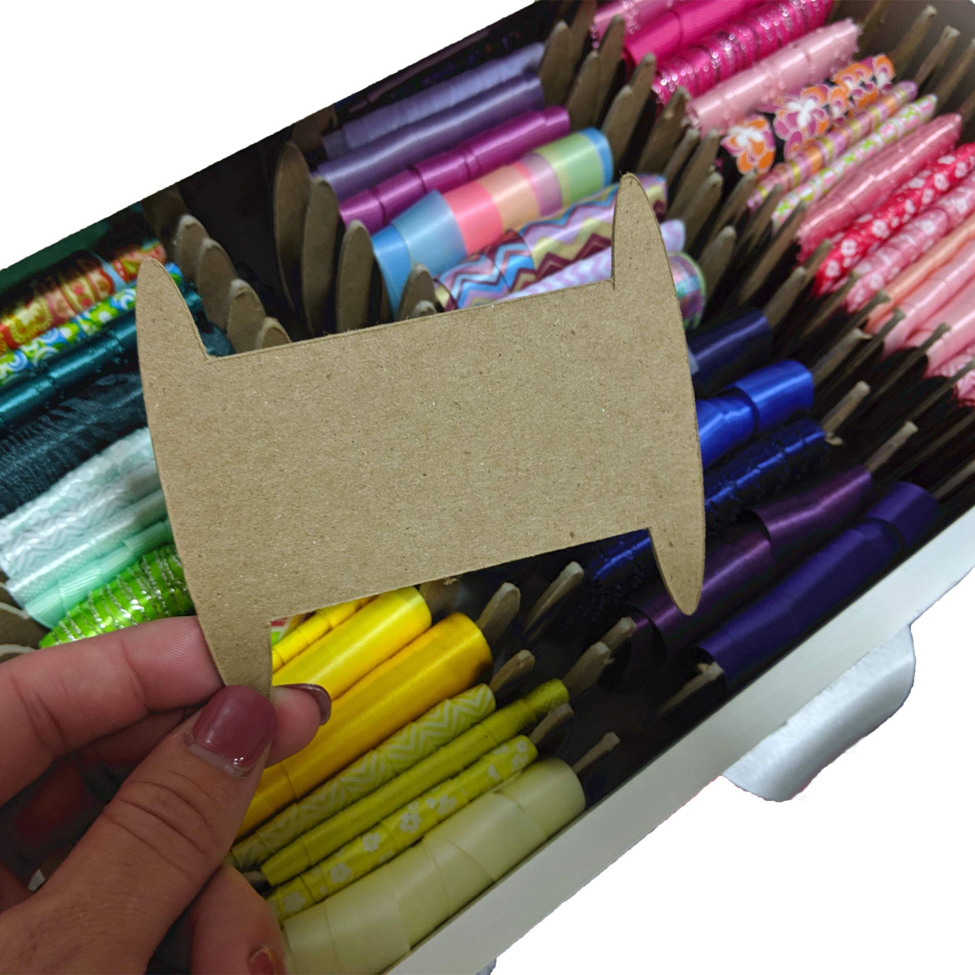 GiveThanks Ribbon Spools (50 Pack) - Craft Organizer for Wrapping Paper Storage, Bin & Cabinet Organization, Twine Holder - Perfect for Gift Wrapping, Scrapbooking & DIY Projects