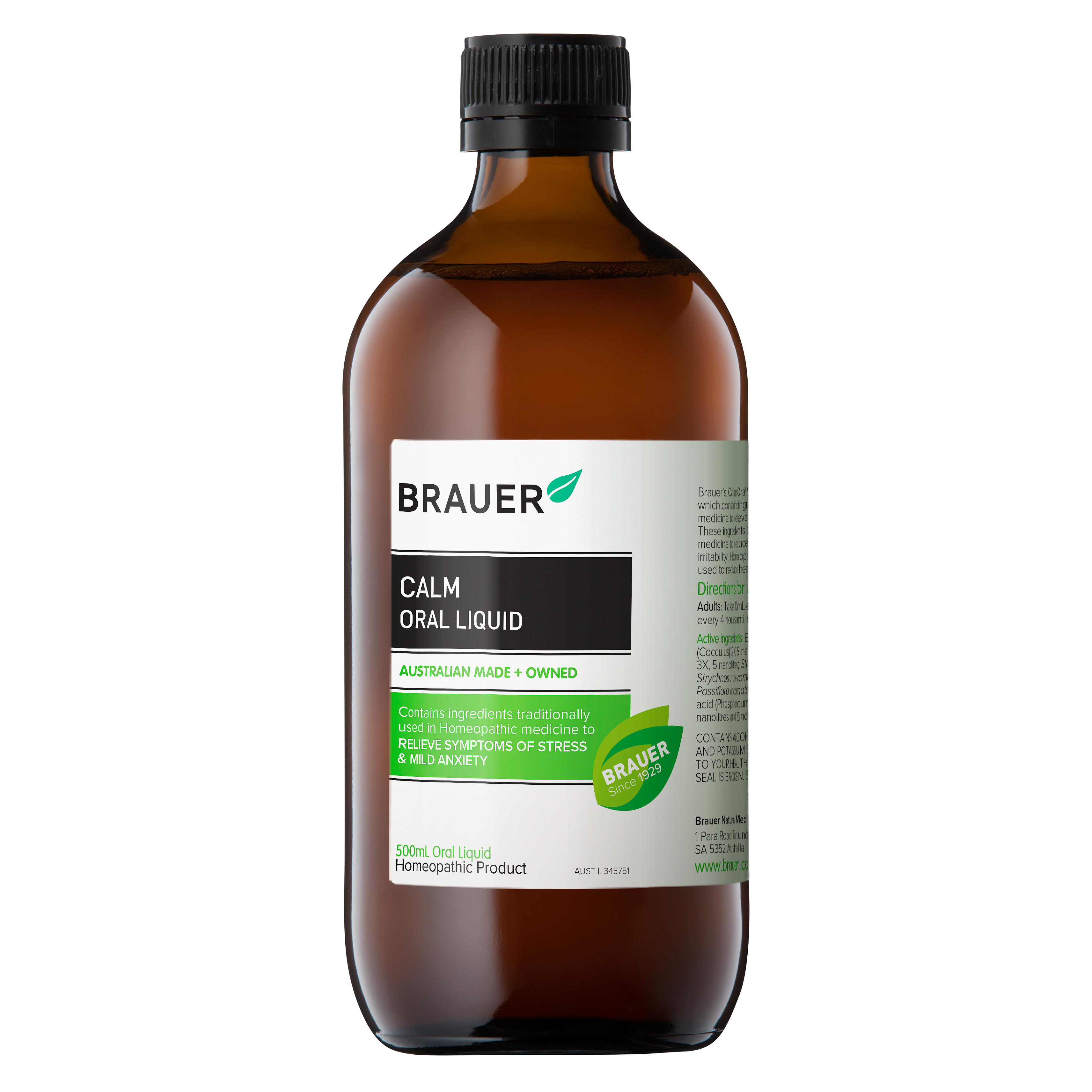 Brauer Calm Oral Liquid for Kids - Natural Sleep Aid & Relaxation Supplement - Safe & Effective Stress Relief for Children - Perfect for Bedtime & Travel