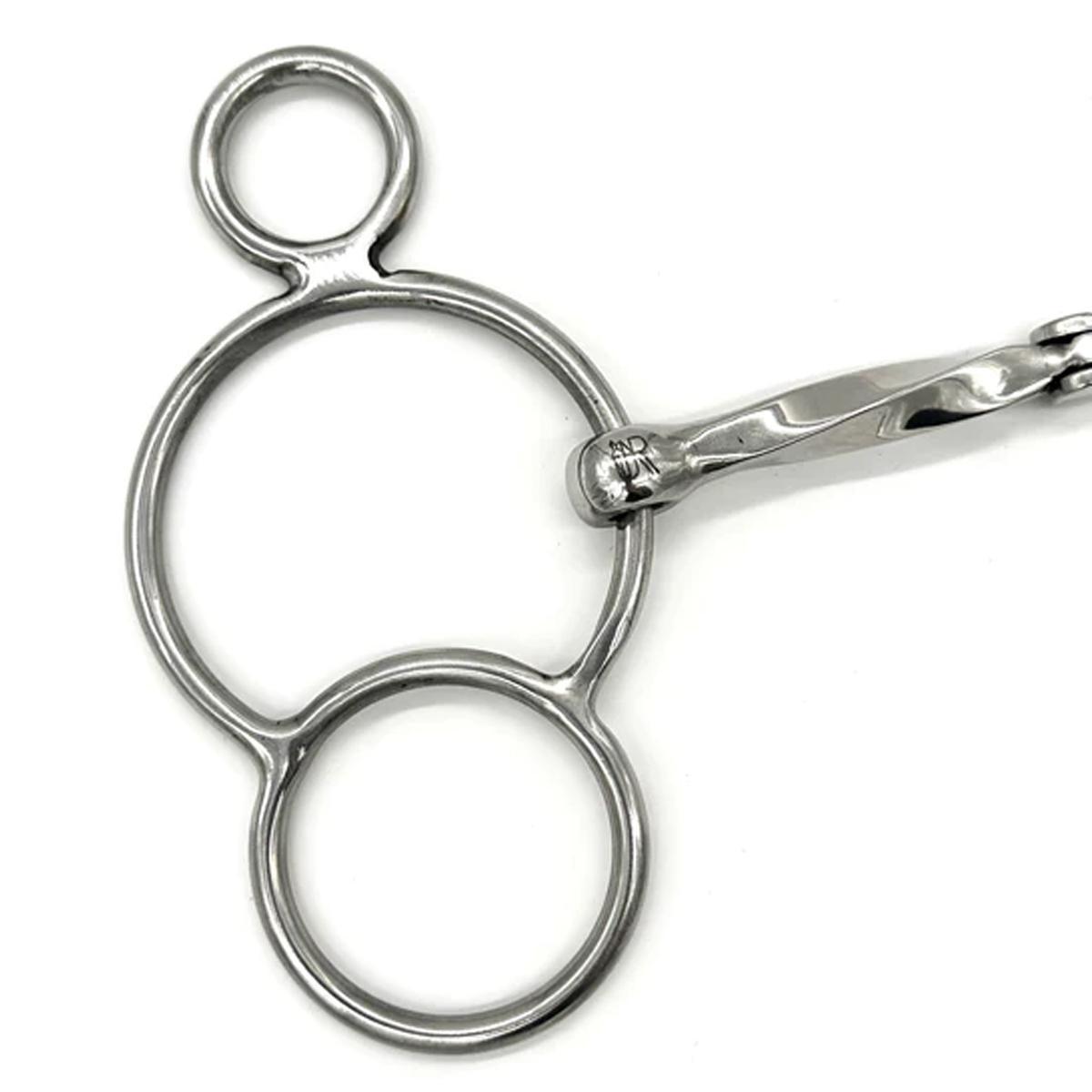 AJR Twisted Hinge 2 Ring Bit - Durable Horse Training Bit for Western Riding & Dressage - Perfect for Professional Trainers & Equestrian Competitions