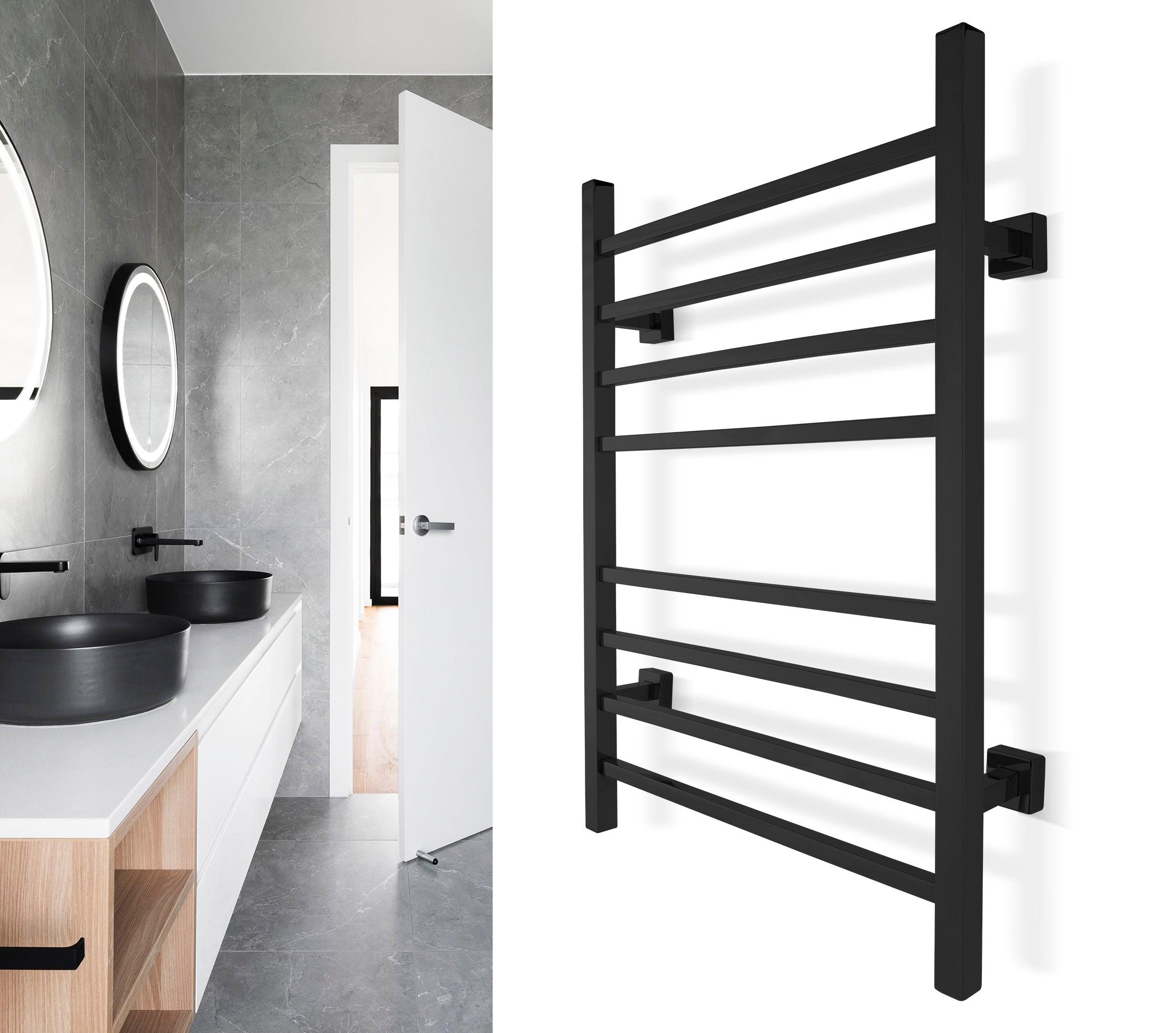 WarmlyYours Sierra Dual Connect Hardwired & Plug-In Towel Warmer 24