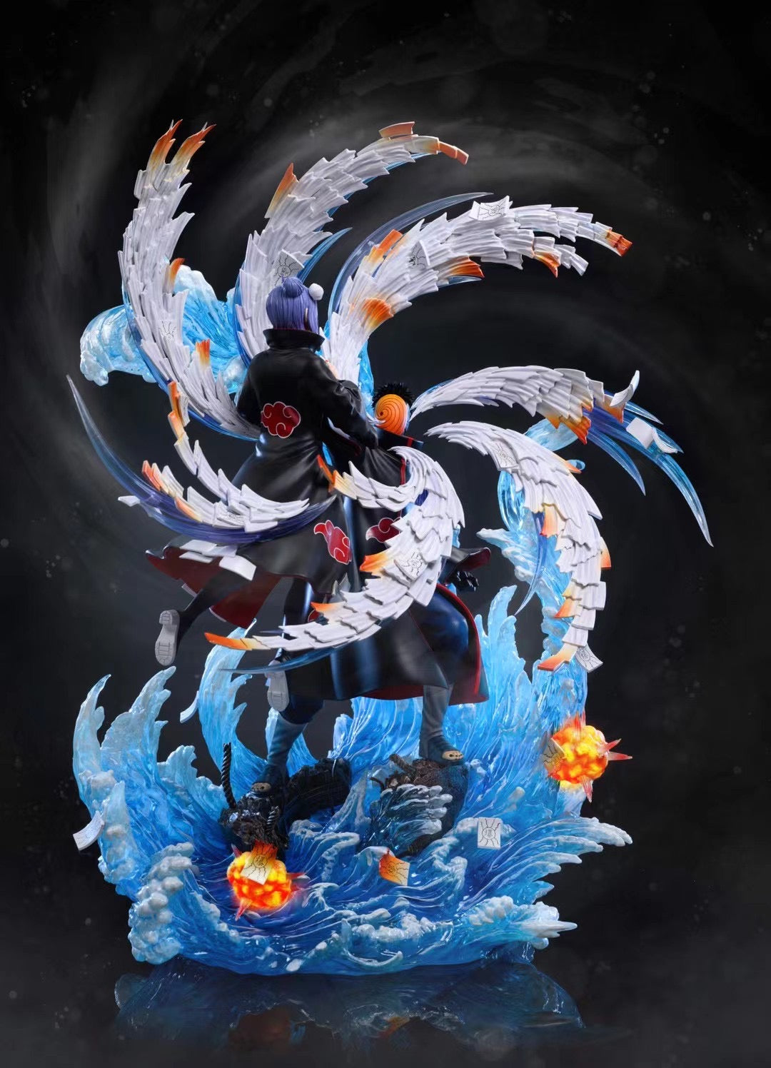 Ran Dian Studio Konan & Tobi Uchiha Naruto Anime Figures - Perfect for Anime Collectors, Home Decor, and Gift Giving