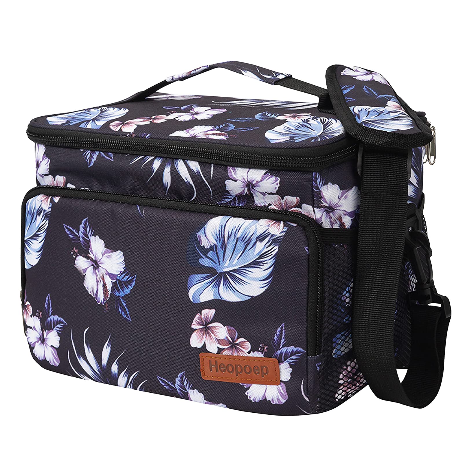 Insulated Lunch Box for Adults - Reusable Cooler Tote Bag with Adjustable Shoulder Strap, Large Lunch Bag for Women & Men - Perfect for Office, School, Picnic, Beach, Nursing, and Bento Box Storage