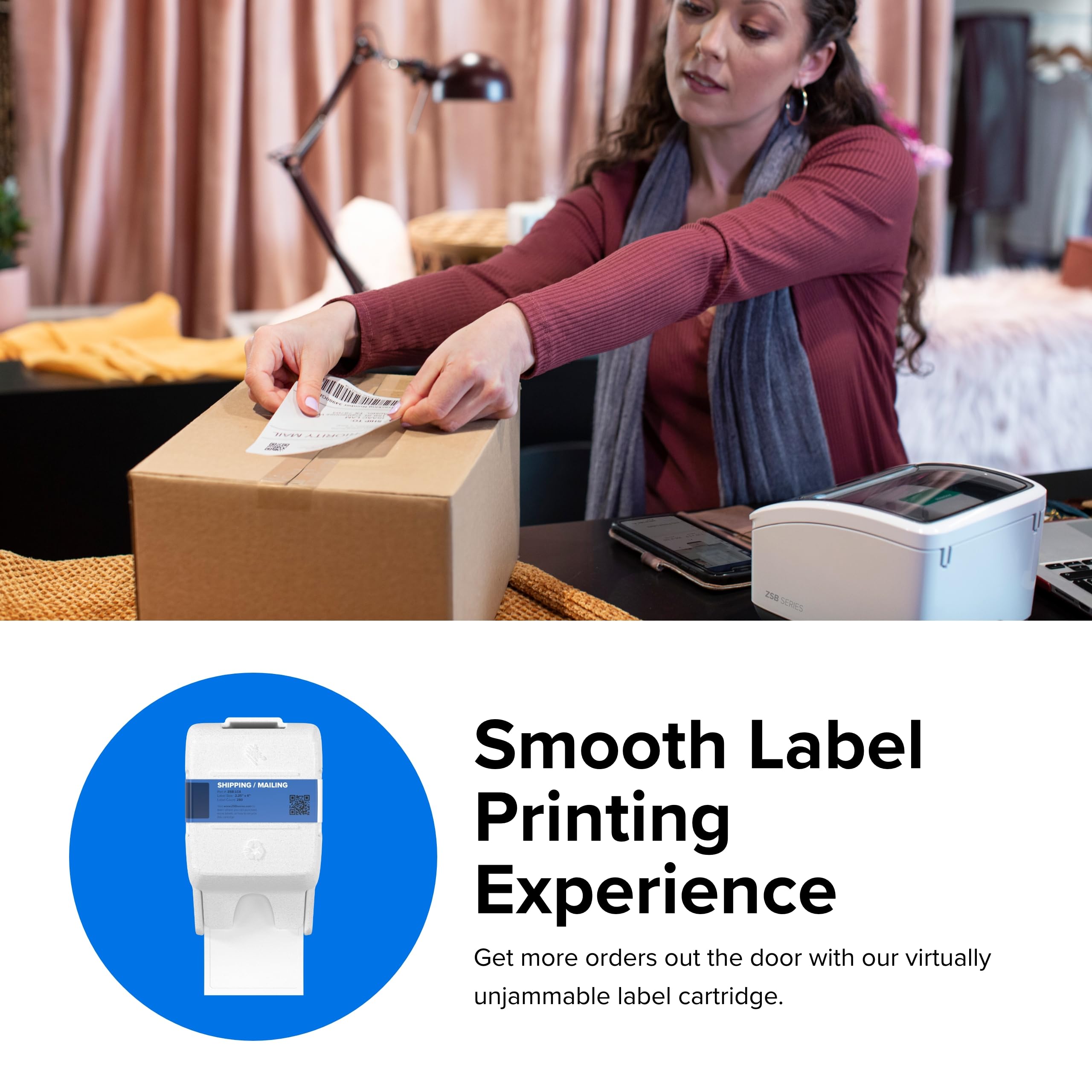 ZEBRA ZSB Series Eco-Friendly Labels - 2.25