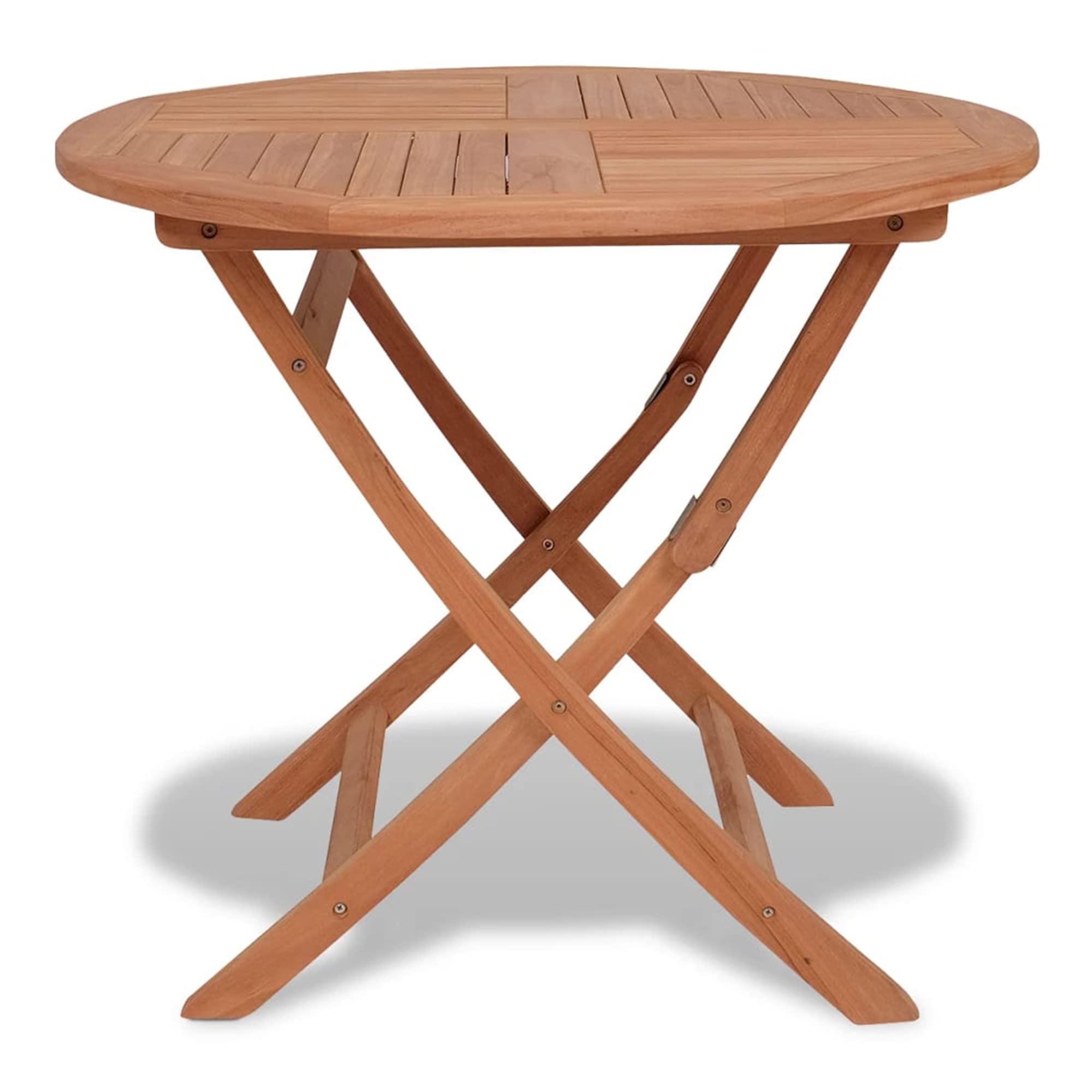 Solid Teak Wood Folding Garden Table - 33.5