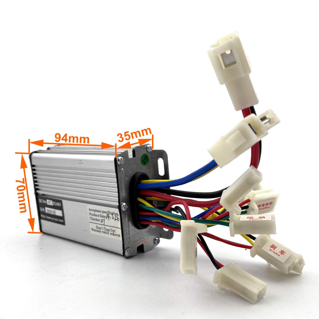 36V/48V 800W Electric Brush DC Motor Kit - Scooter & Motorcycle Conversion Kit with Engine Upgrade (Ideal for DIY E-Bike, Electric Scooter & Motorcycle Conversions)