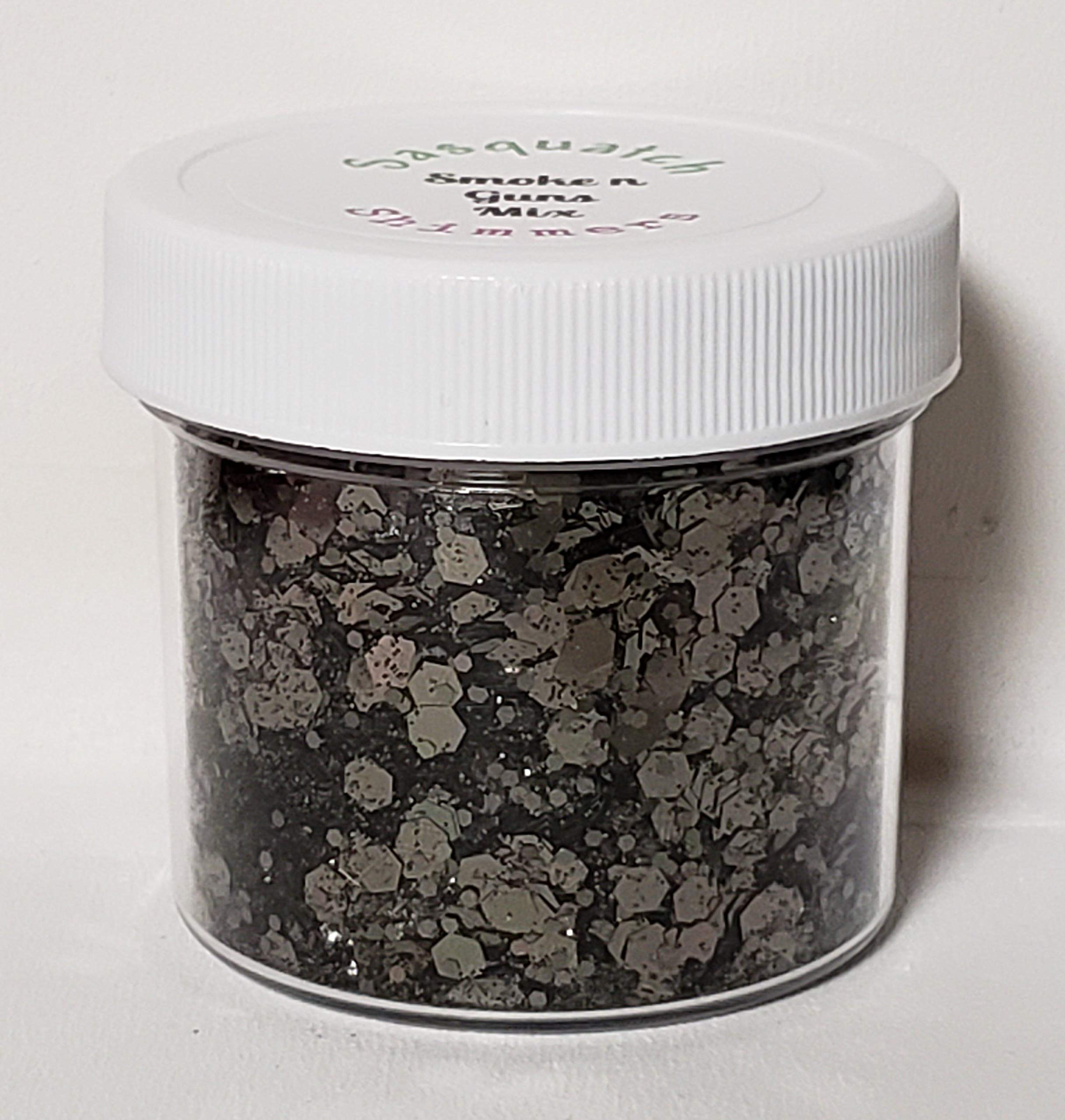 Premium Polyester Glitter for Crafts - Smoke n Guns Design | Perfect for DIY Scrapbooking, Nail Art & Home Decor Projects