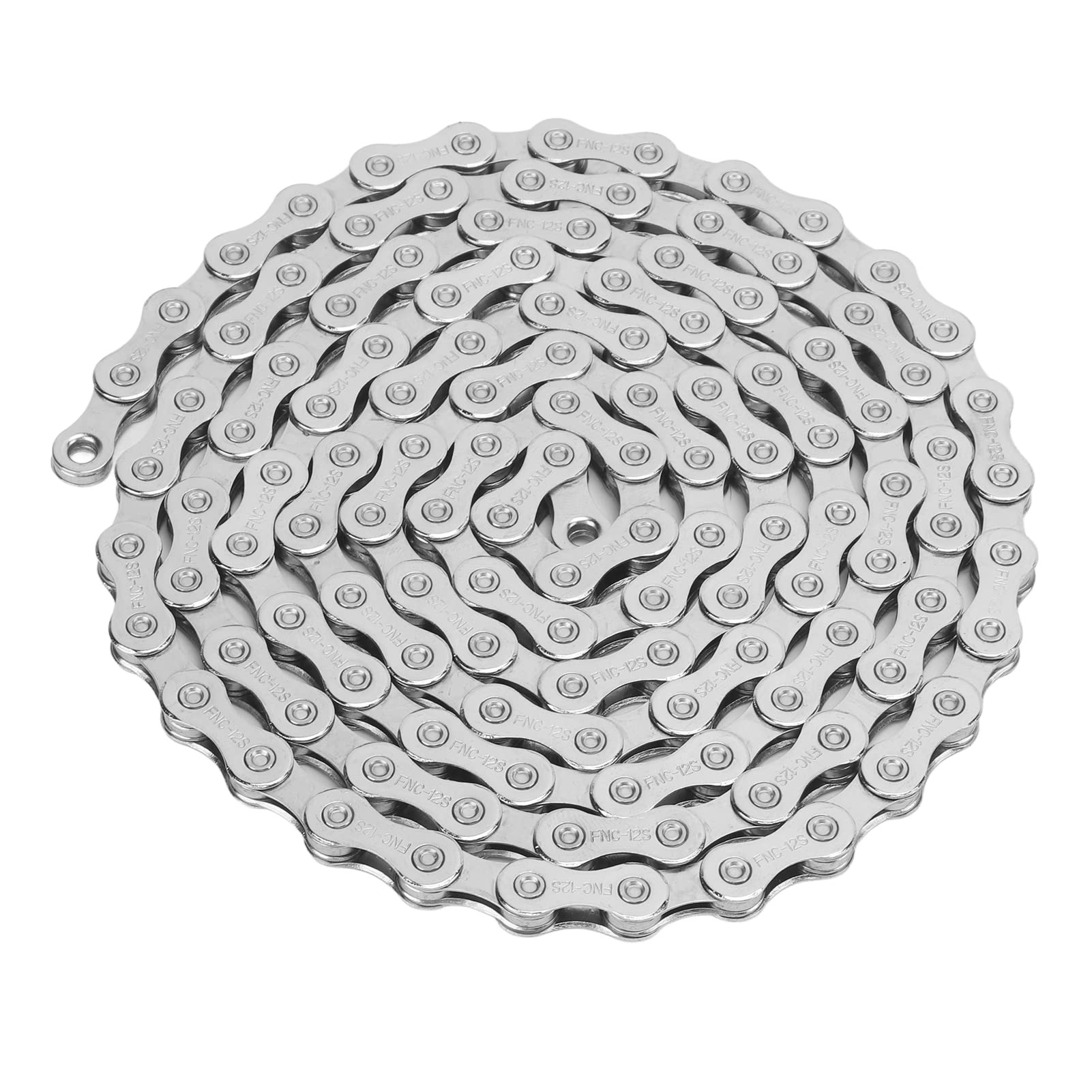 12-Speed Bicycle Chain - Manganese Steel 126-Link Hollow Bike Chain for Road & Mountain Bikes - Durable & Smooth Shifting for Commuting, Racing & Off-Road Cycling