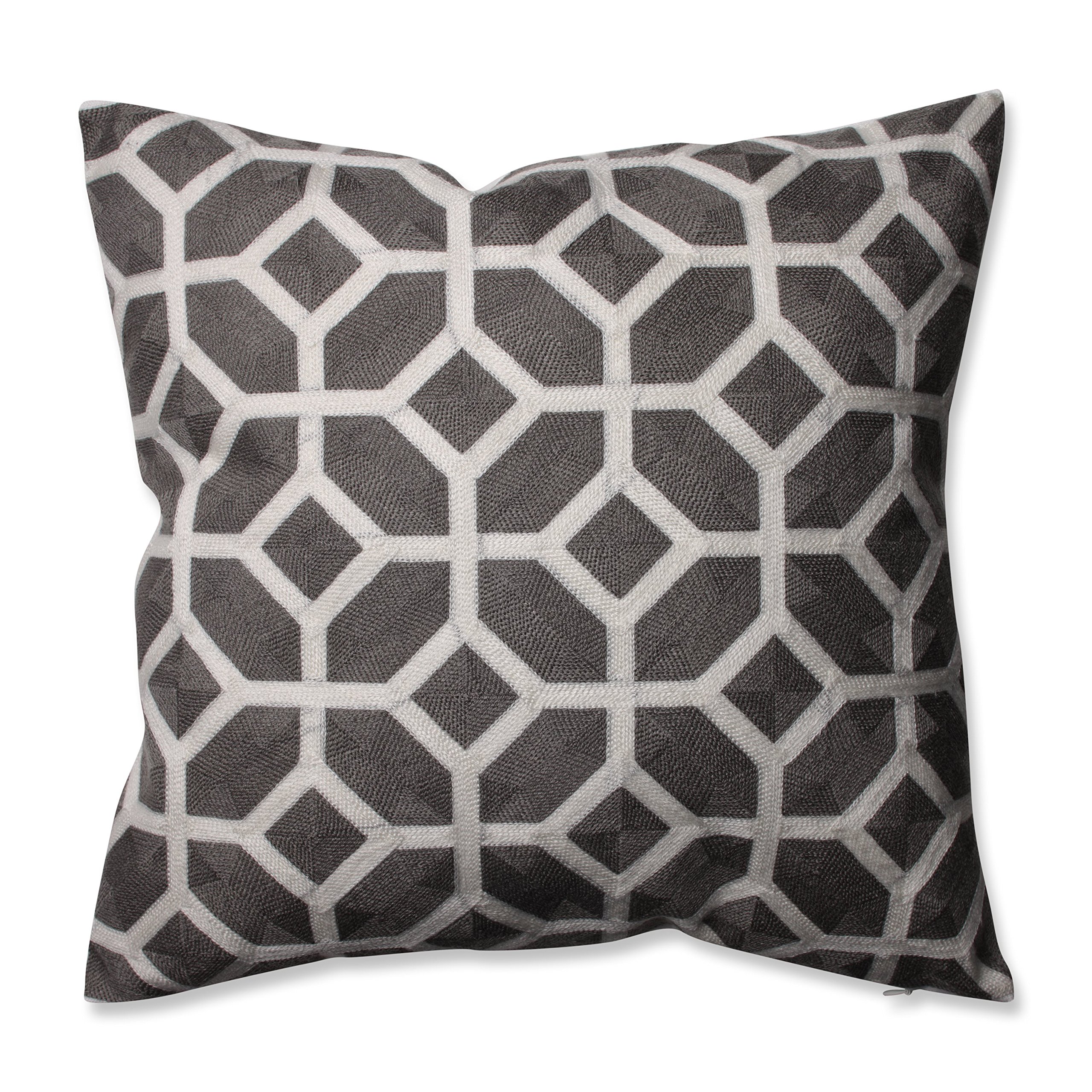 Pillow Perfect Eight Iron Throw Pillow 16.5 Inch - Soft Decorative Cushion for Sofa, Bed & Living Room Home Decor