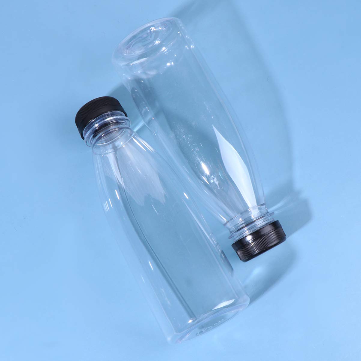 6pcs Empty Juice Bottles for Pet Storage & DIY - Cabilock