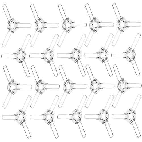 20pcs 3-Prong Lampshade Clips - Lamp Support Accessories for Home Lighting