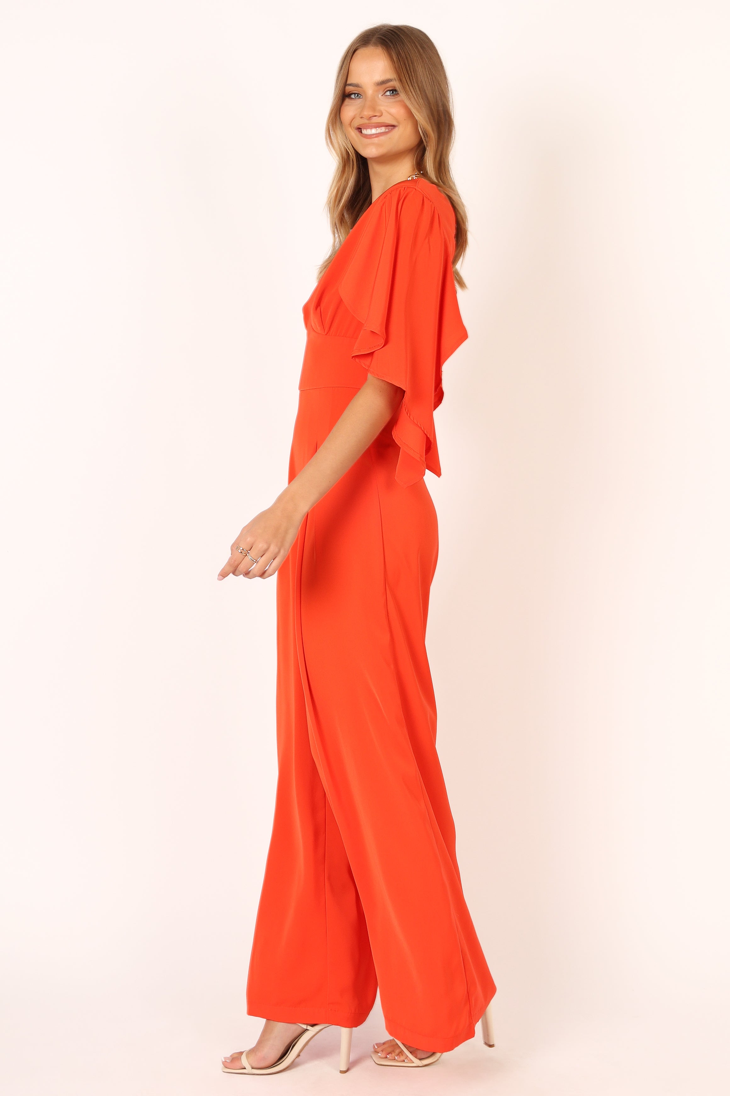 Carla Women's Red Jumpsuit - Stylish One-Piece Romper for Casual Outings, Parties & Date Nights