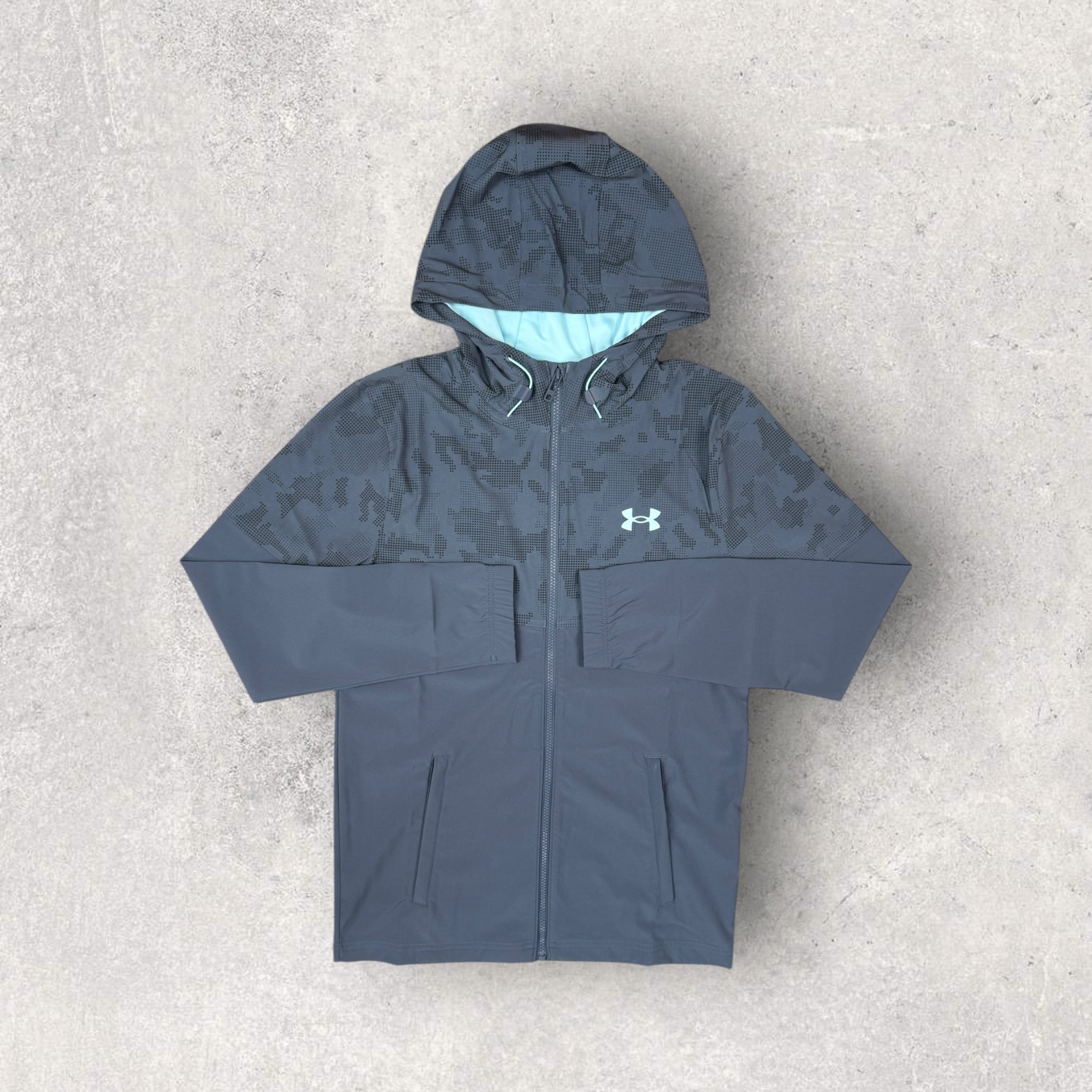 Under Armour Women's WOCEN Jacket Set - Blue | Lightweight & Water-Resistant for Running, Hiking & Outdoor Activities