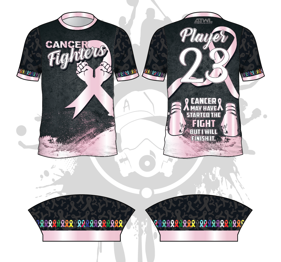 Cancer Fighters Men's Baseball Jersey - Comfortable & Durable Team Apparel for Baseball Games, Fundraisers & Awareness Events